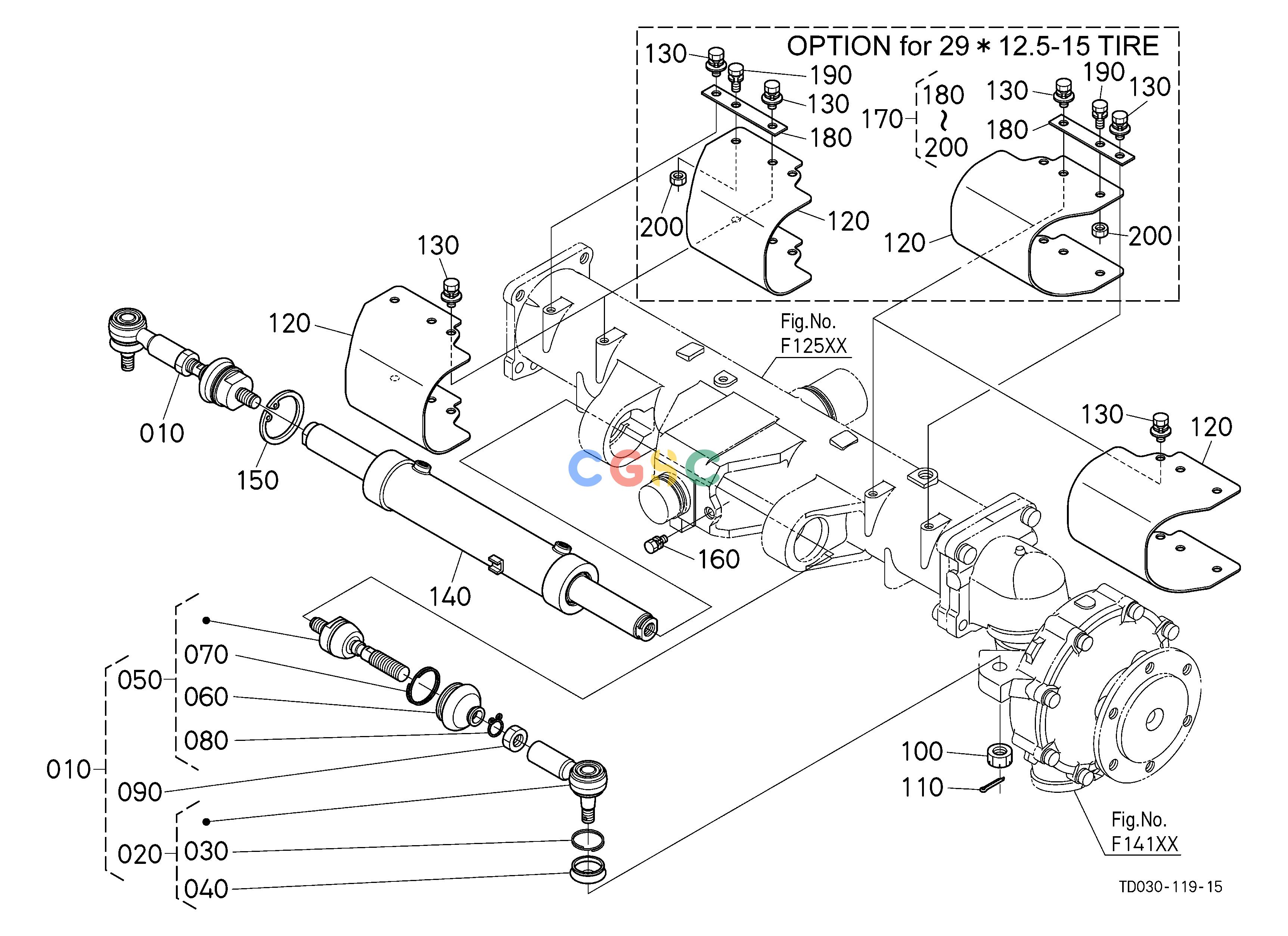 久保田零件查询G18002 STEERING CYLINDER HYDRAULIC SYSTEMEPC Kubota online