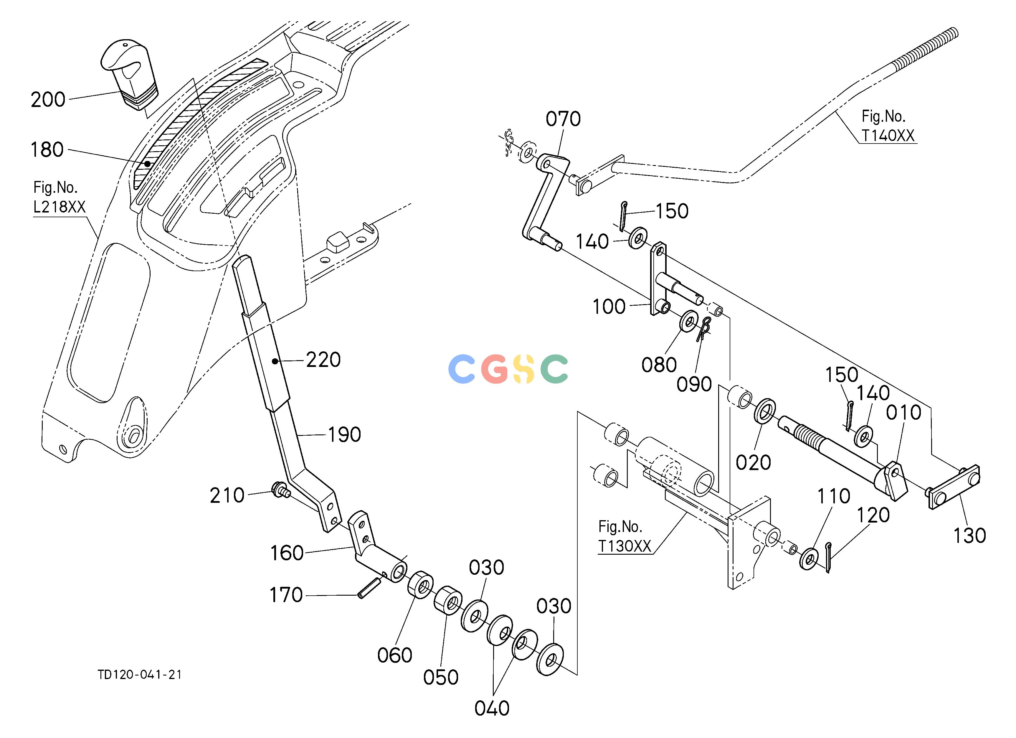 久保田零件查询T13500 DRAFT CONTROL LEVER (WITH DRAFT) (W/G No.L8317) [OPTION] OPTIONEPC Kubota online