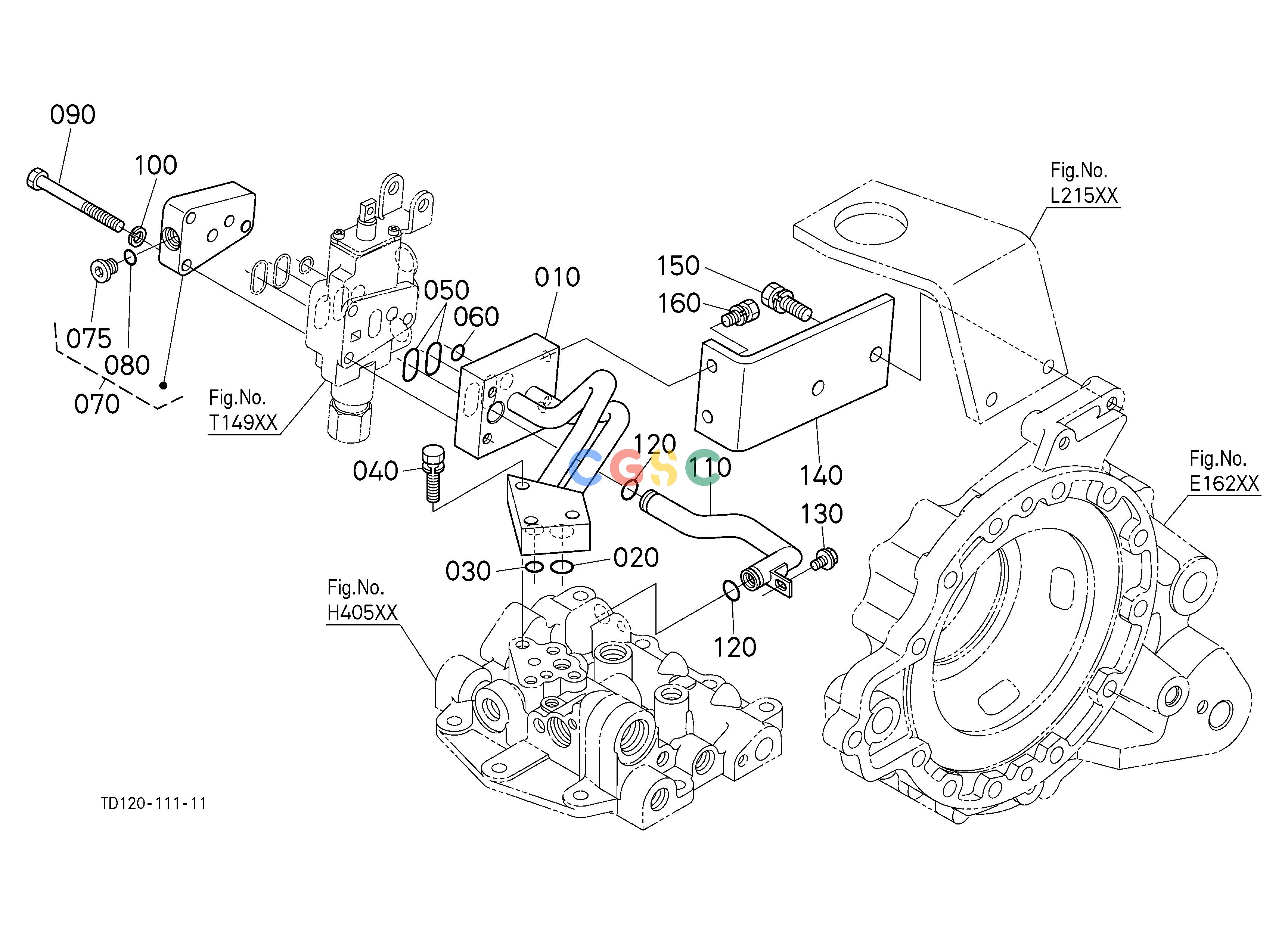 久保田零件查询T15000 AUXILIARY CONTROL VALVE BASE (W/G No.L8335) [OPTION] OPTIONEPC Kubota online