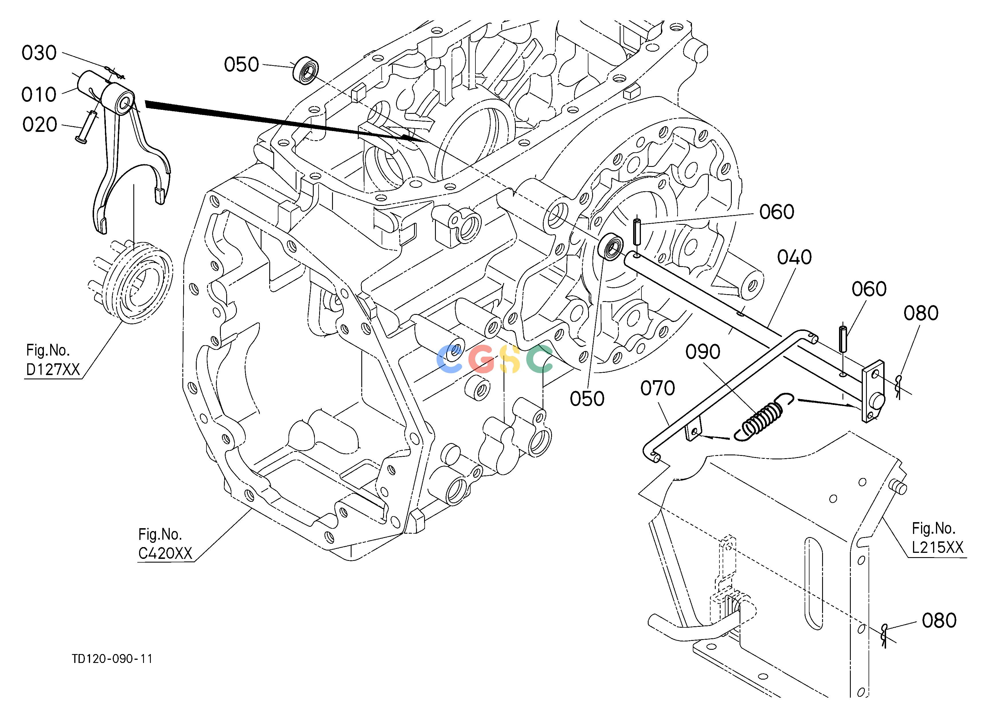 久保田零件查询D22502 REAR DIFFERENTIAL LOCK SHIFT FORK SPEED CHANGE SHIFT FORK /SHIFT LEVEREPC Kubota online