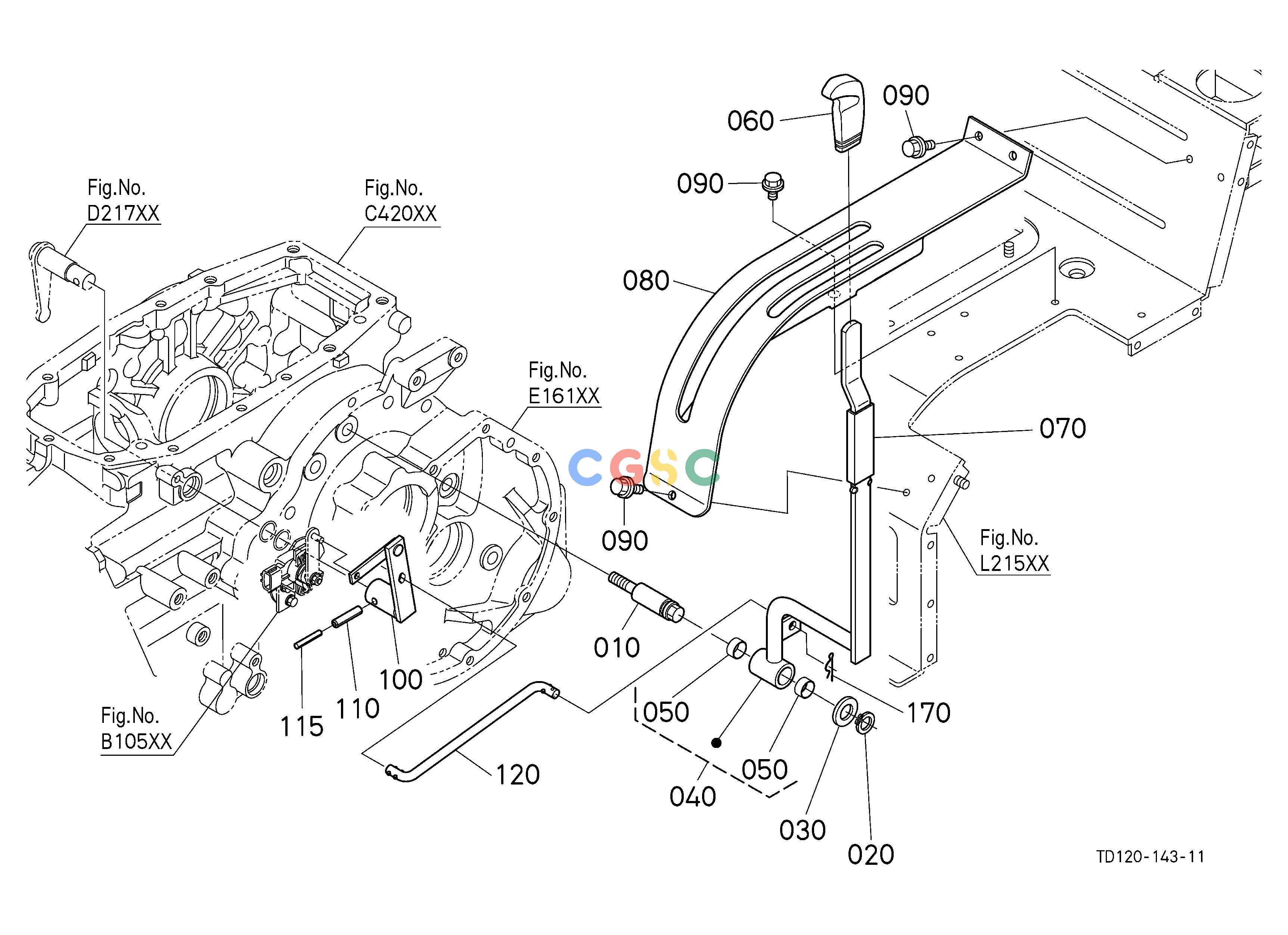 久保田零件查询E11002 RANGE GEAR SHIFT LEVER SPEED CHANGE SHIFT FORK /SHIFT LEVEREPC Kubota online