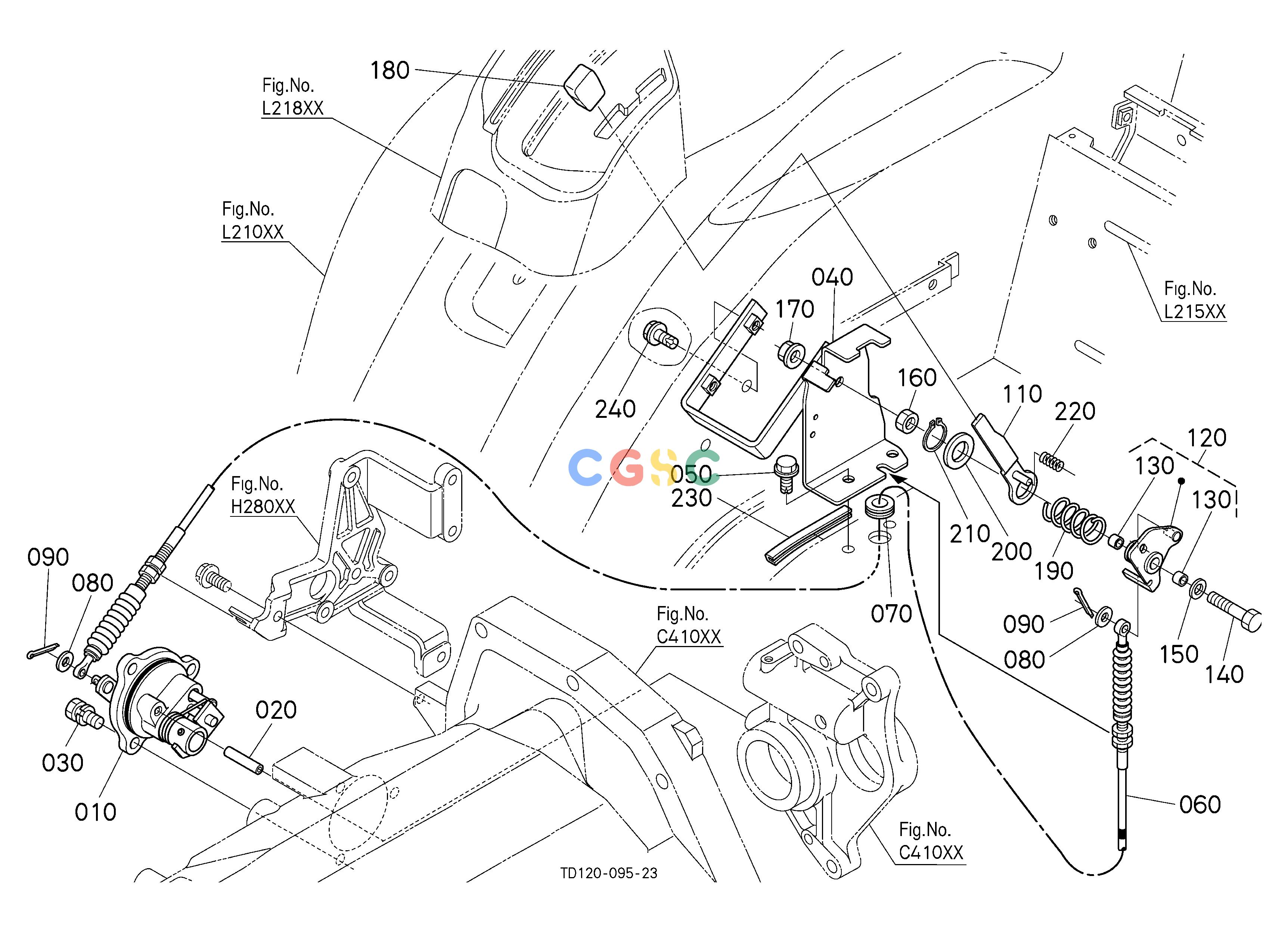 久保田零件查询E12602 PTO CLUTCH CONTROL LEVER SPEED CHANGE SHIFT FORK /SHIFT LEVEREPC Kubota online
