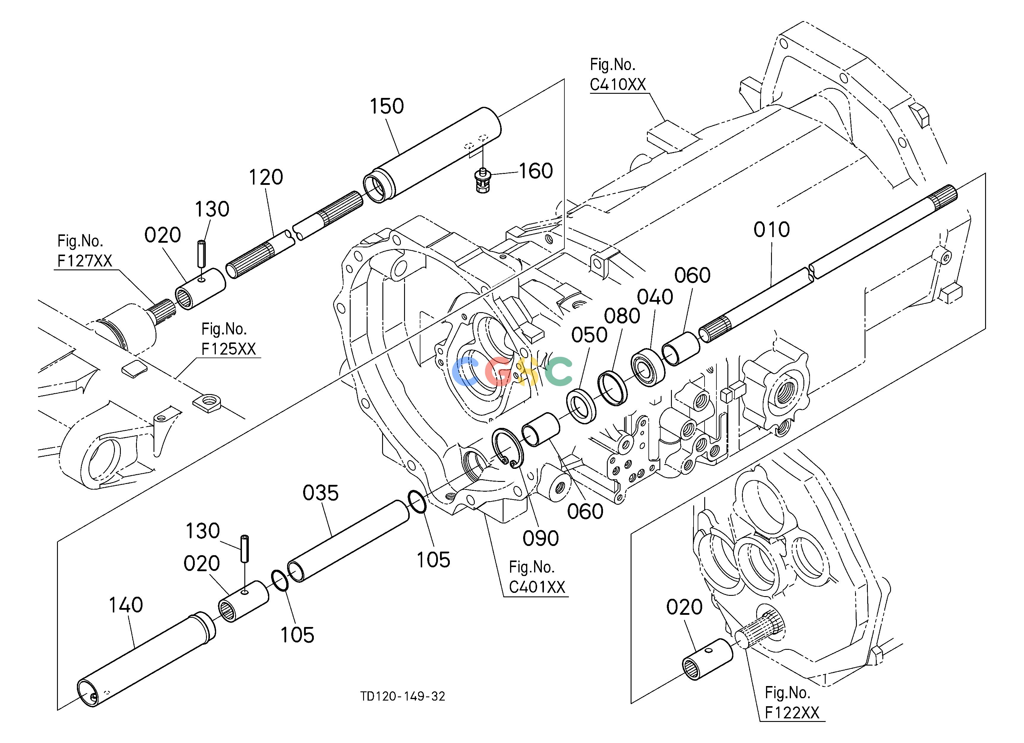 久保田零件查询F12002 PROPELLER SHAFT FRONT AXLE/CHASSISEPC Kubota online