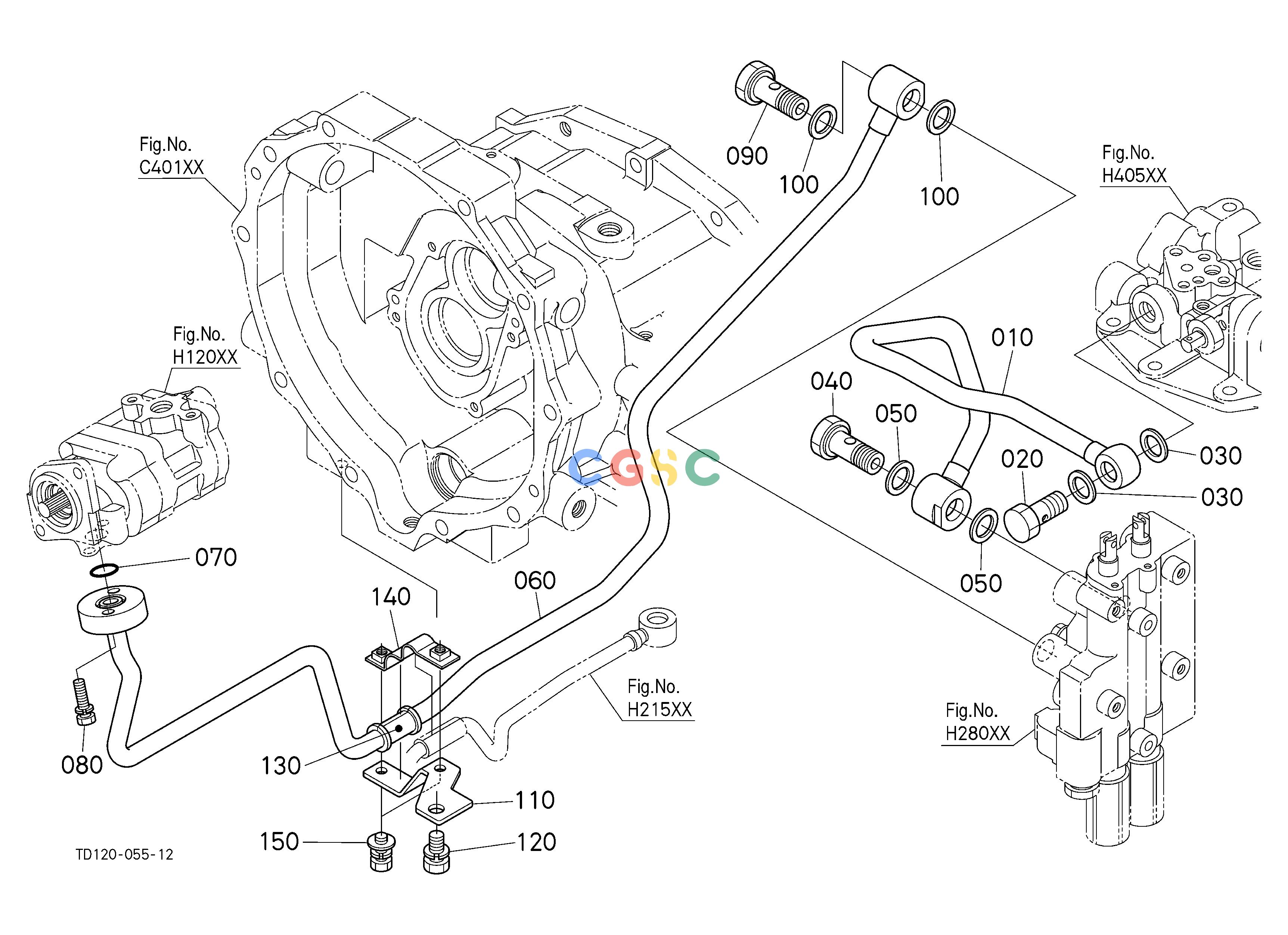 久保田零件查询H21002 HYDRAULIC OIL LINE (DELIVERY) HYDRAULIC SYSTEMEPC Kubota online