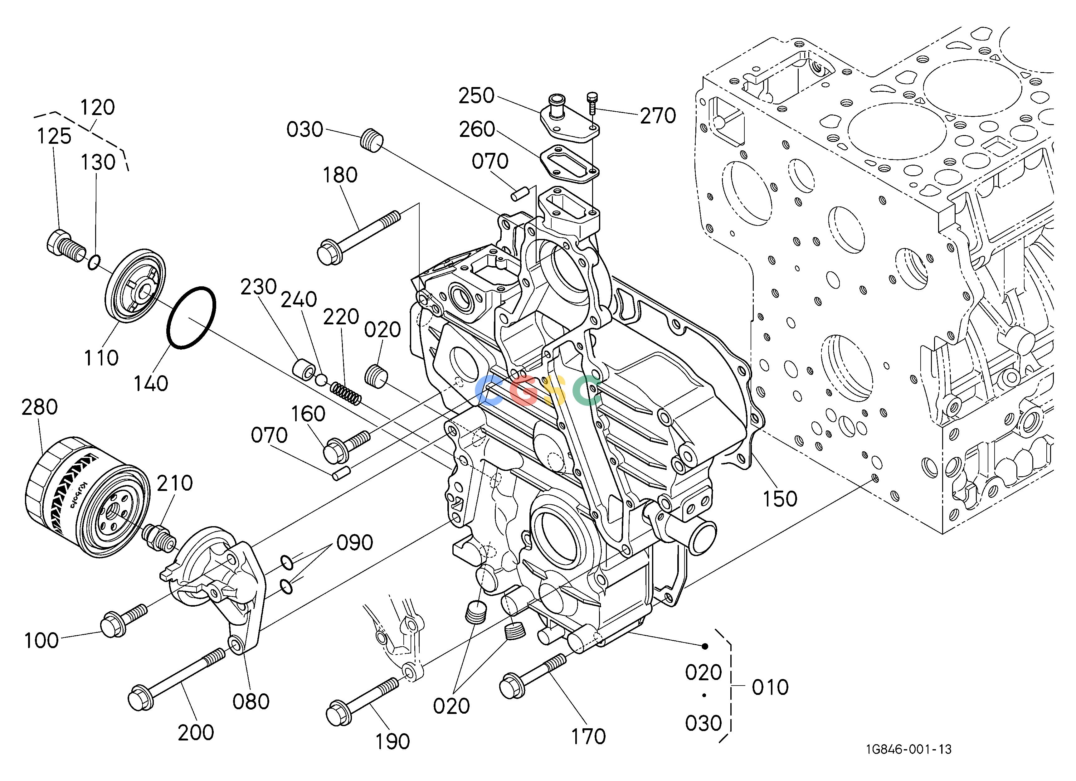 久保田零件查询000402 GEAR CASE ENGINEEPC Kubota online