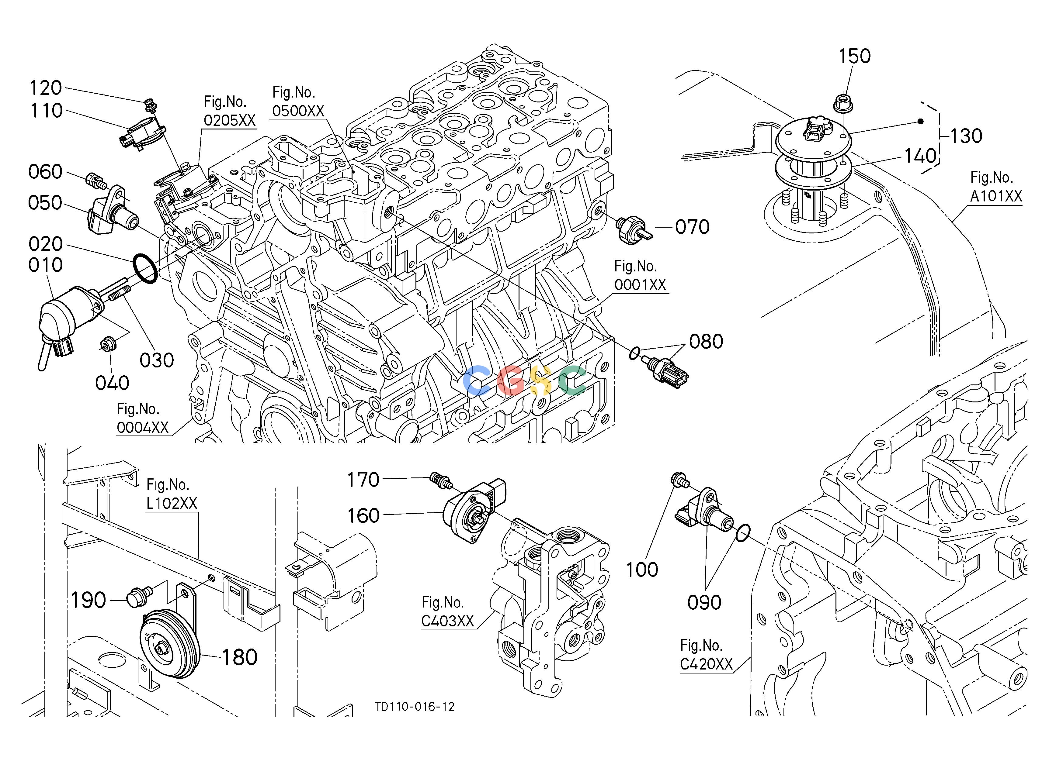 久保田零件查询B10302 SWITCH/SENSOR (ENGINE) [CA] ELECTRICAL SYSTEMEPC Kubota online