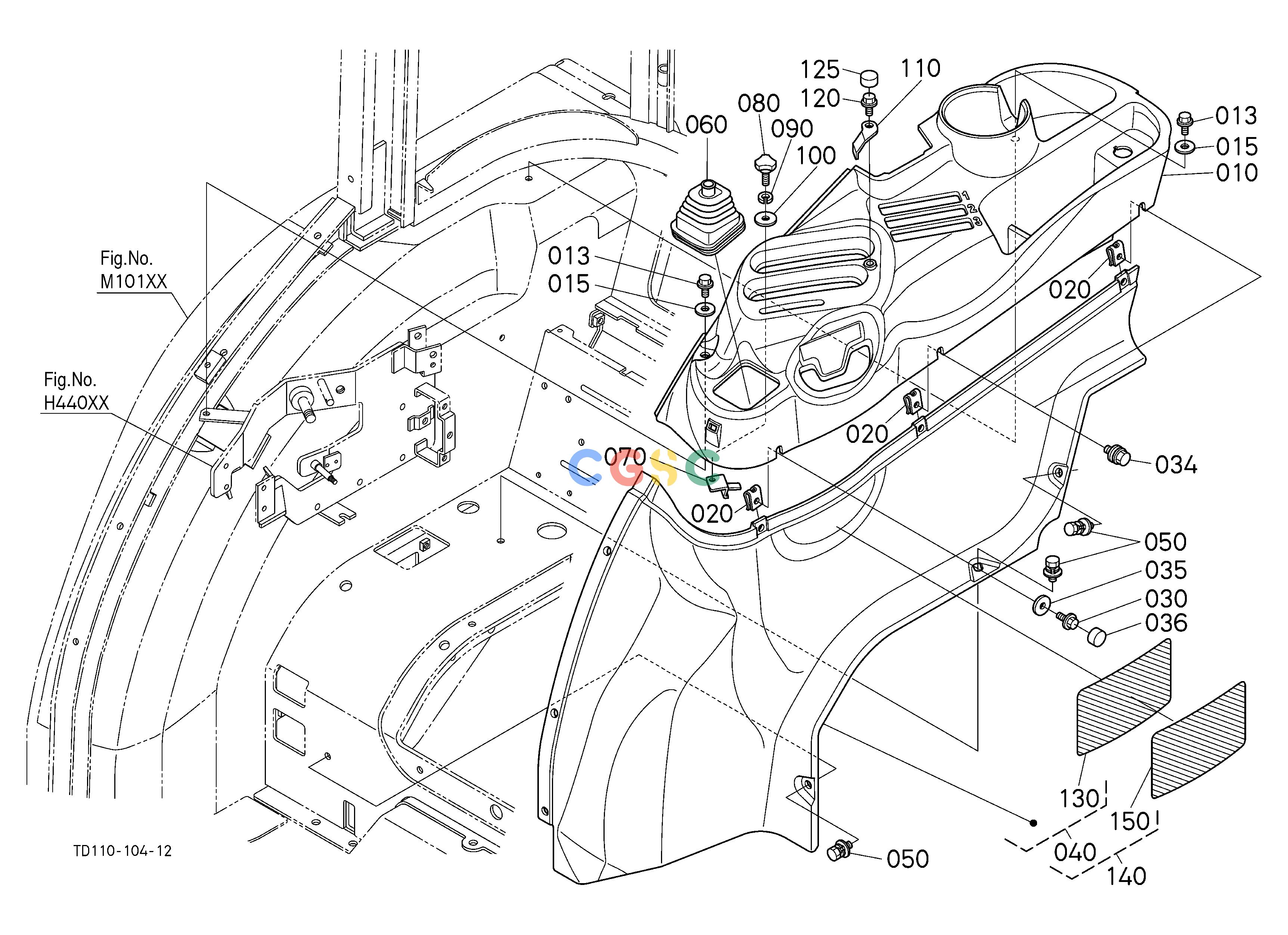 久保田零件查询M11302 HYDRAULIC CONTROL LEVER GUIDE [CA] CABEPC Kubota online
