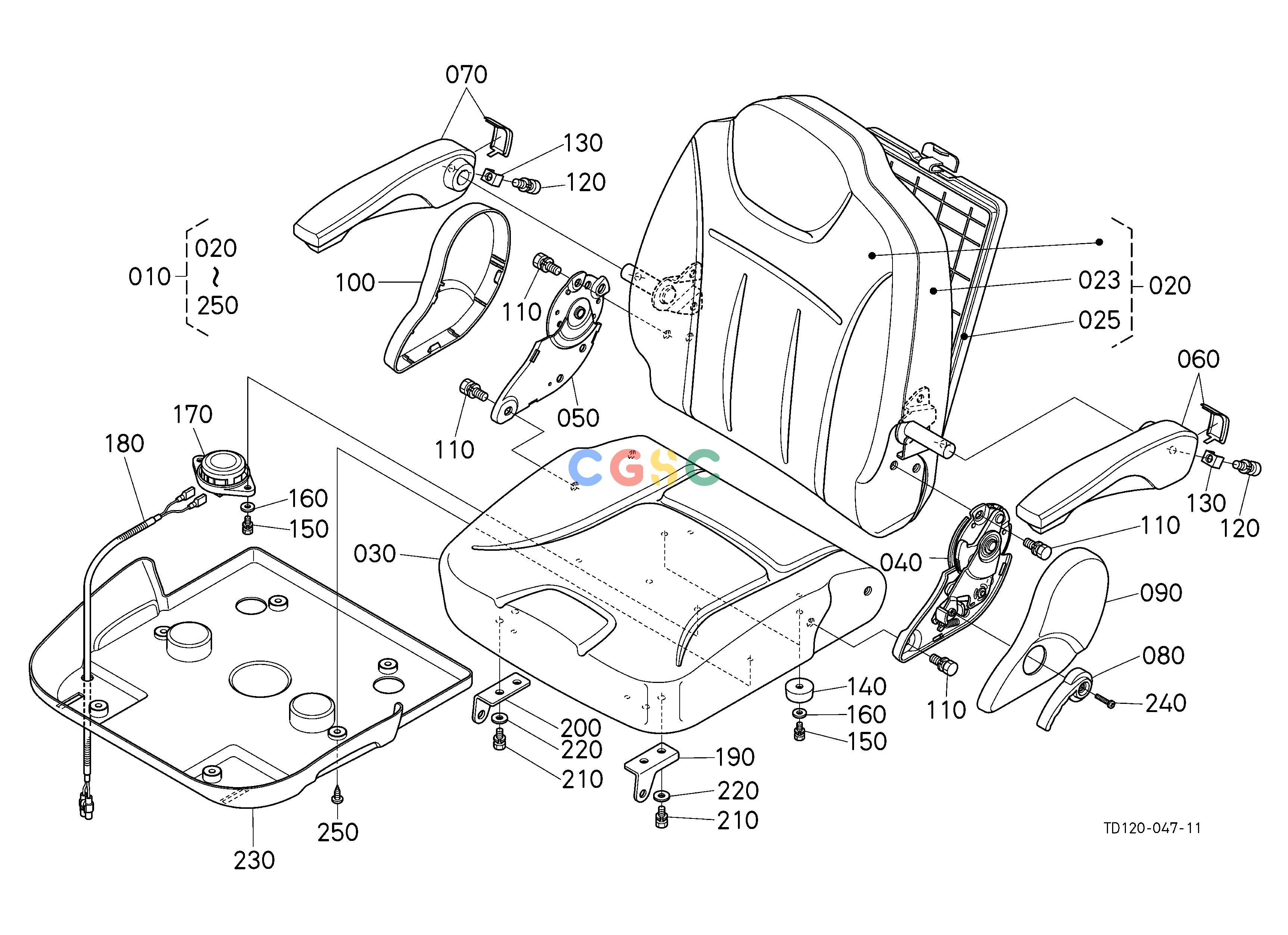 久保田零件查询M18100 SEAT [COMPONENT PARTS] CABEPC Kubota online