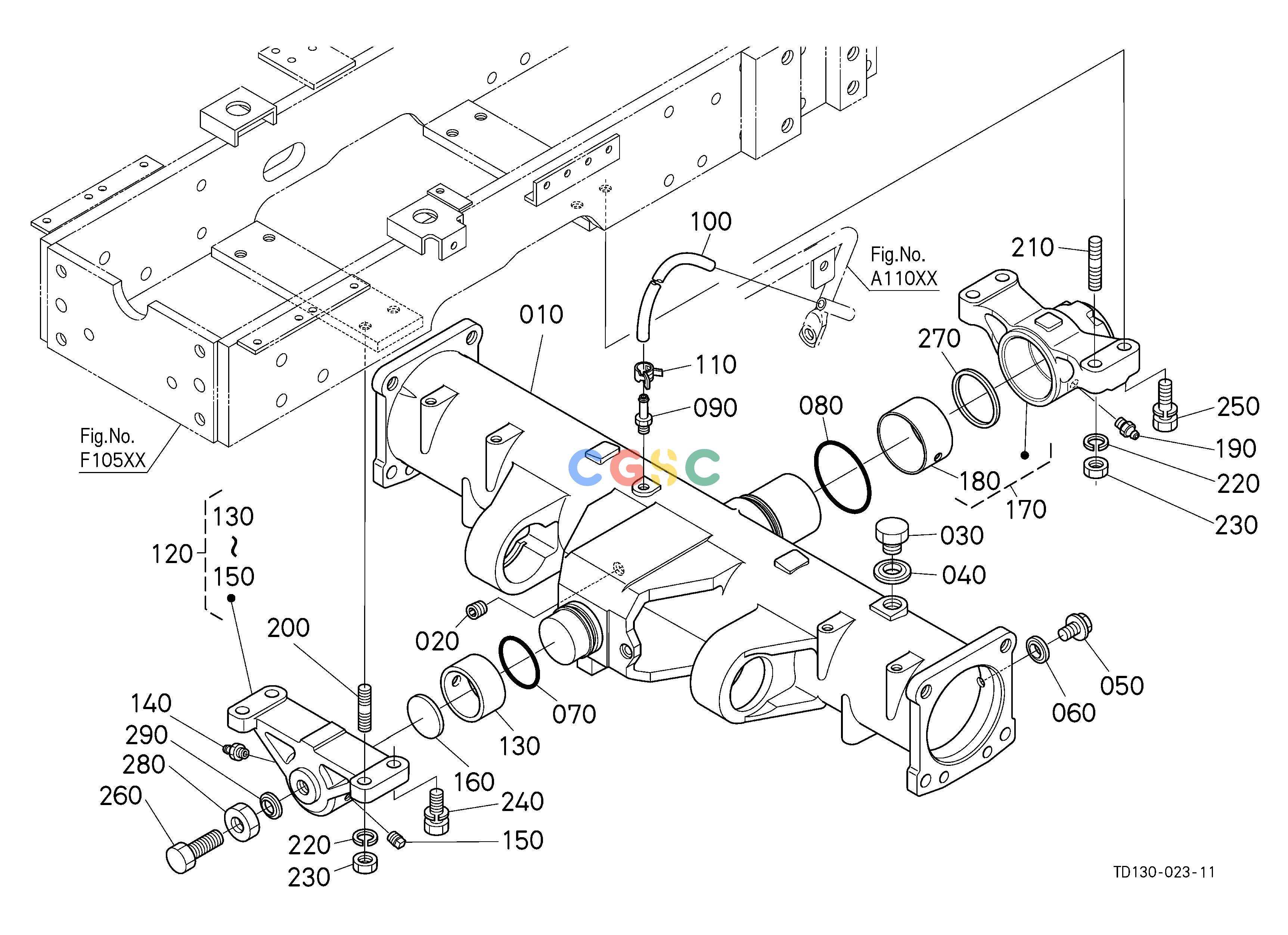 久保田零件查询F12501 FRONT DIFFERENTIAL FRONT AXLE/CHASSISEPC Kubota online
