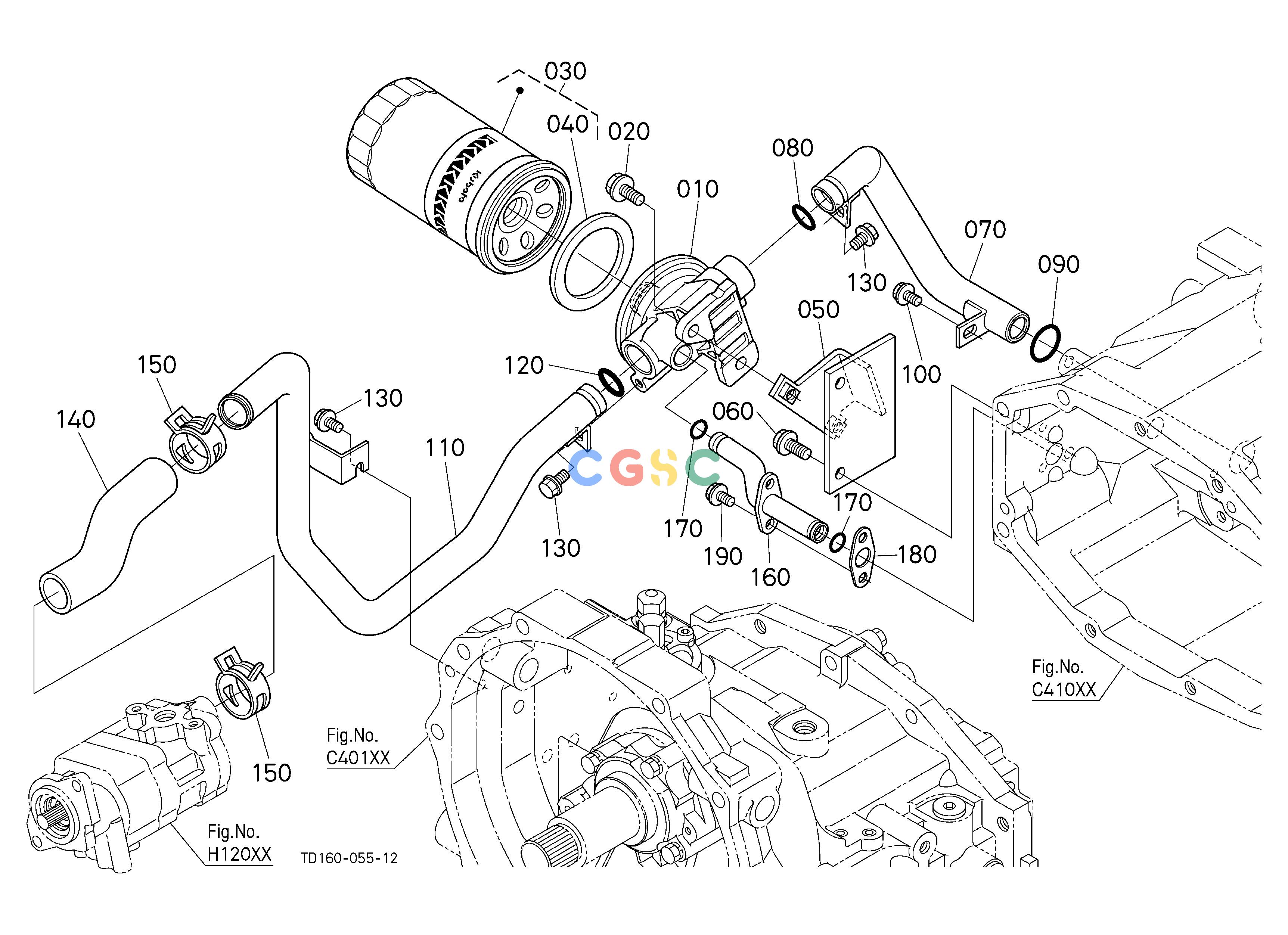 久保田零件查询H20500 HYDRAULIC OIL LINE(INLET) HYDRAULIC SYSTEMEPC Kubota online
