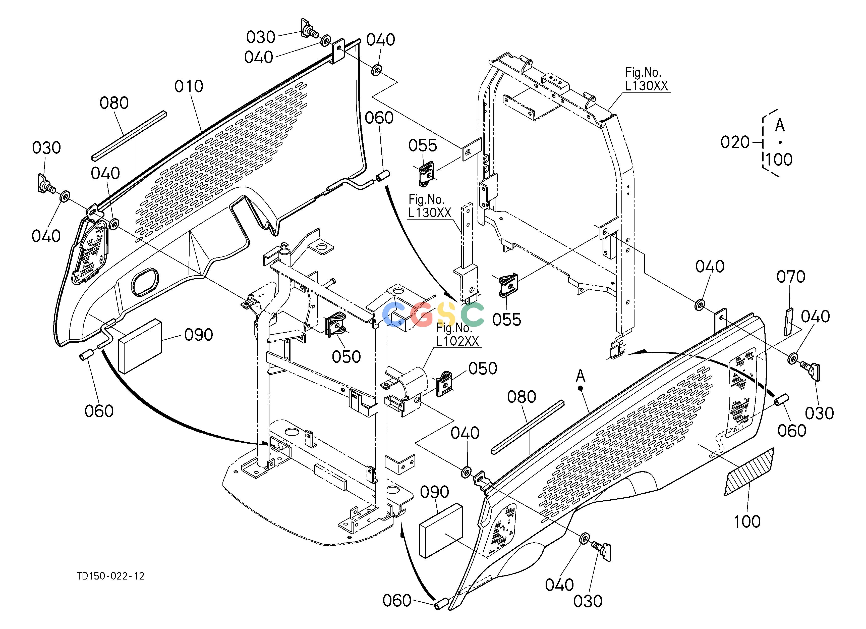 久保田零件查询L11501 SIDE COVER LOWER [A] [OLD] ## S.No.;A:<=60063,B:<=60057 HOOD/BONNETEPC Kubota online