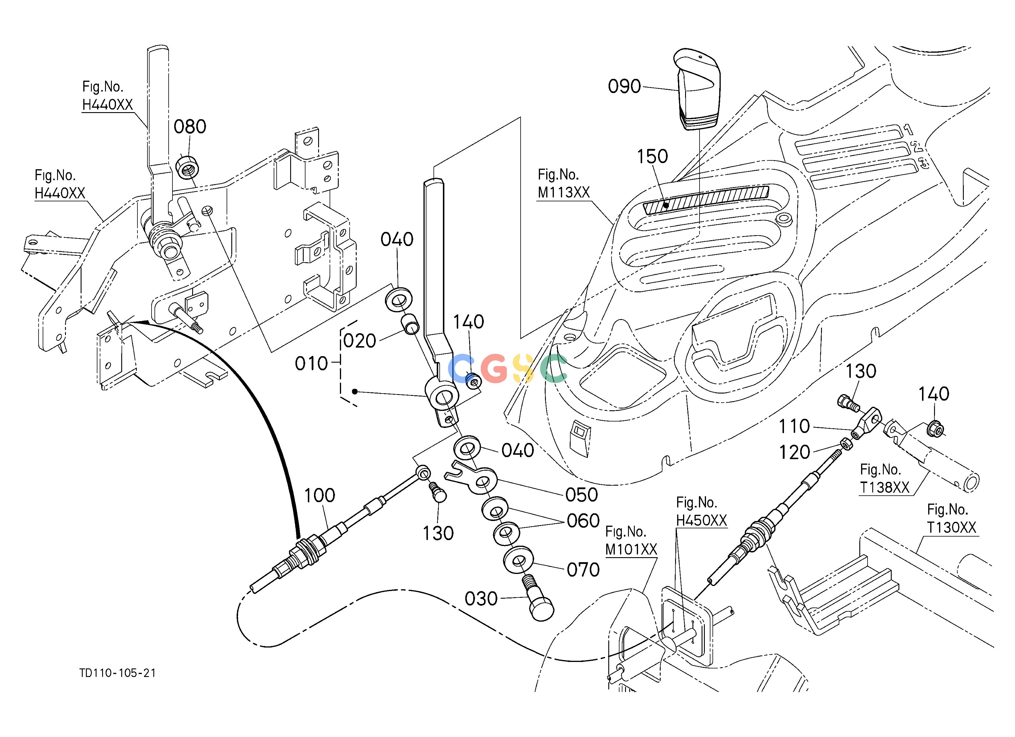 久保田零件查询T13501 DRAFT CONTROL LEVER (WITH DRAFT) (W/G No.L8319) [OPTION] OPTIONEPC Kubota online