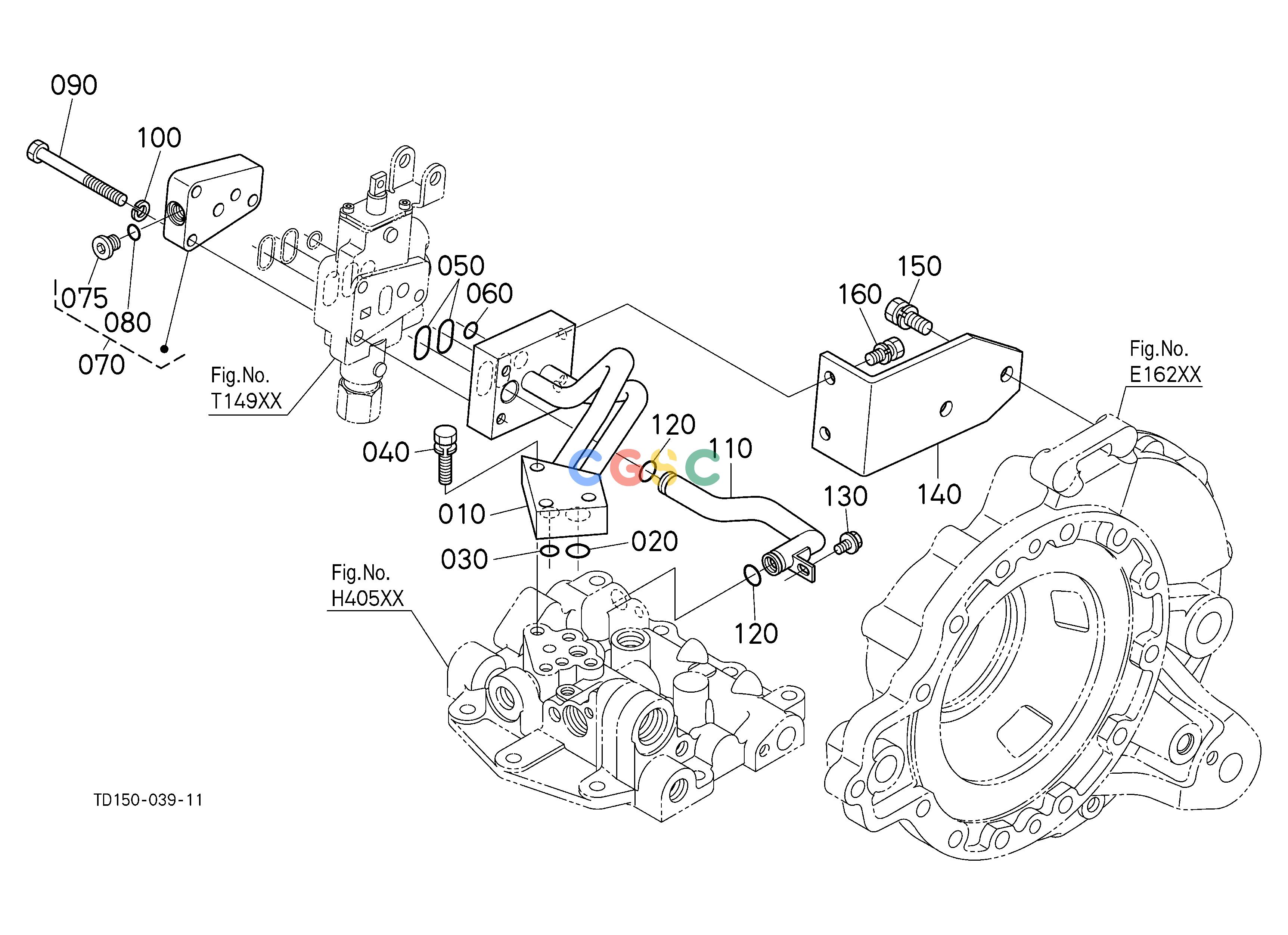 久保田零件查询T15000 AUXILIARY CONTROL VALVE BASE (W/G No.L8335) [A] [OPTION] OPTIONEPC Kubota online