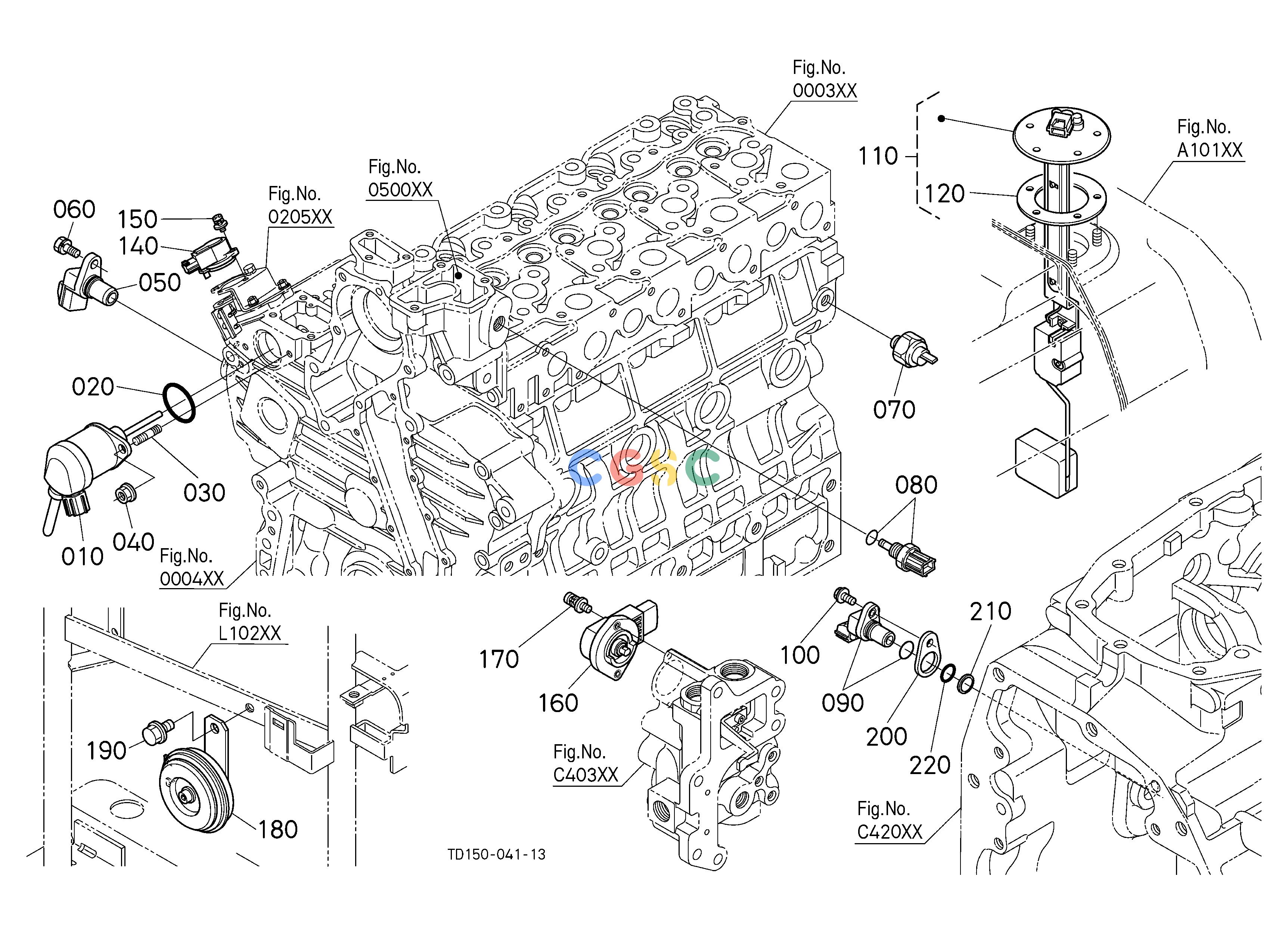 久保田零件查询B10304 SWITCH/SENSOR (ENGINE) [CA] ELECTRICAL SYSTEMEPC Kubota online