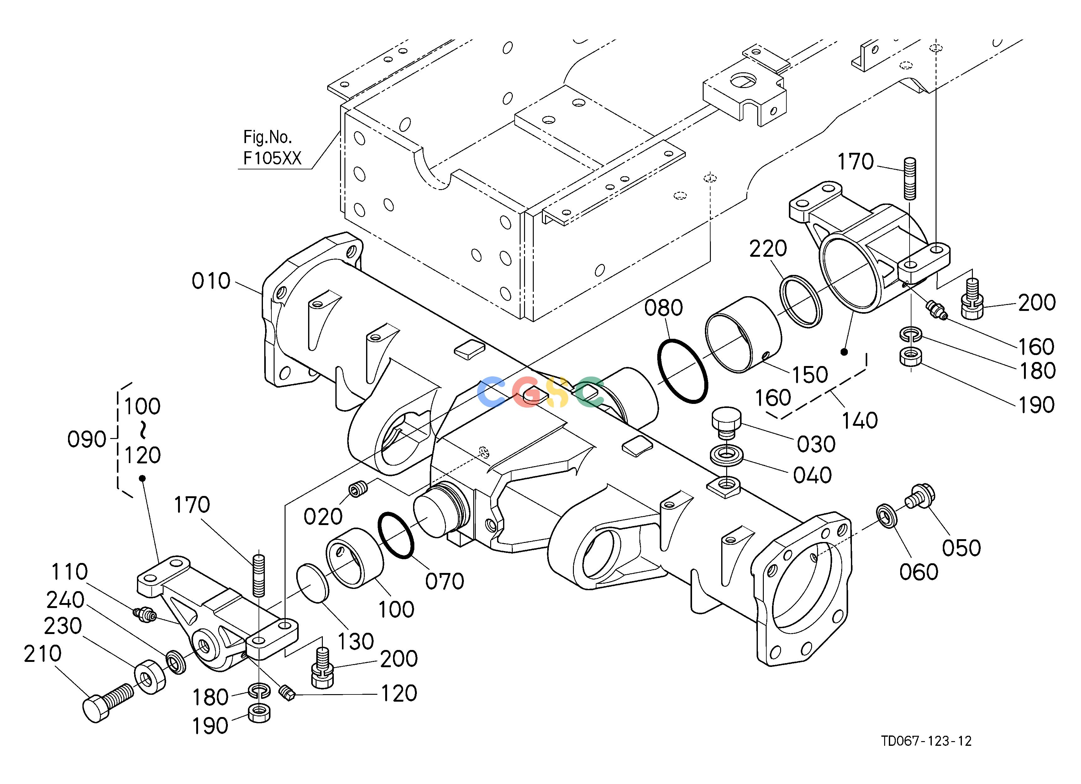 久保田零件查询F12502 FRONT DIFFERENTIAL FRONT AXLE/CHASSISEPC Kubota online