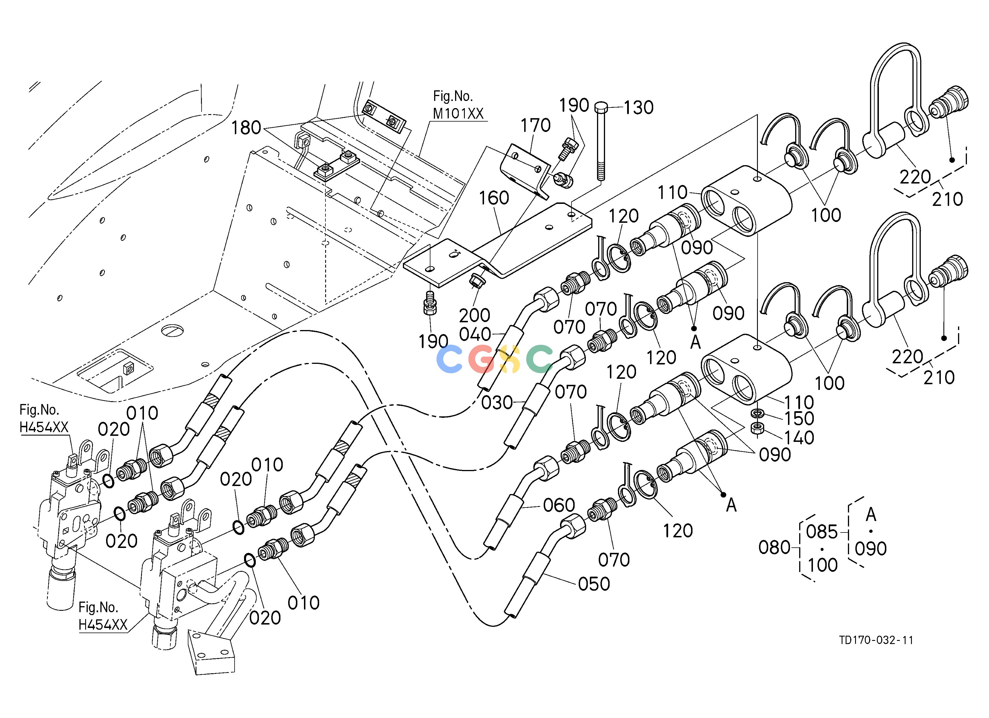久保田零件查询H45702 REMOTE CONTROL VALVE COUPLER [CA] HYDRAULIC SYSTEMEPC Kubota online