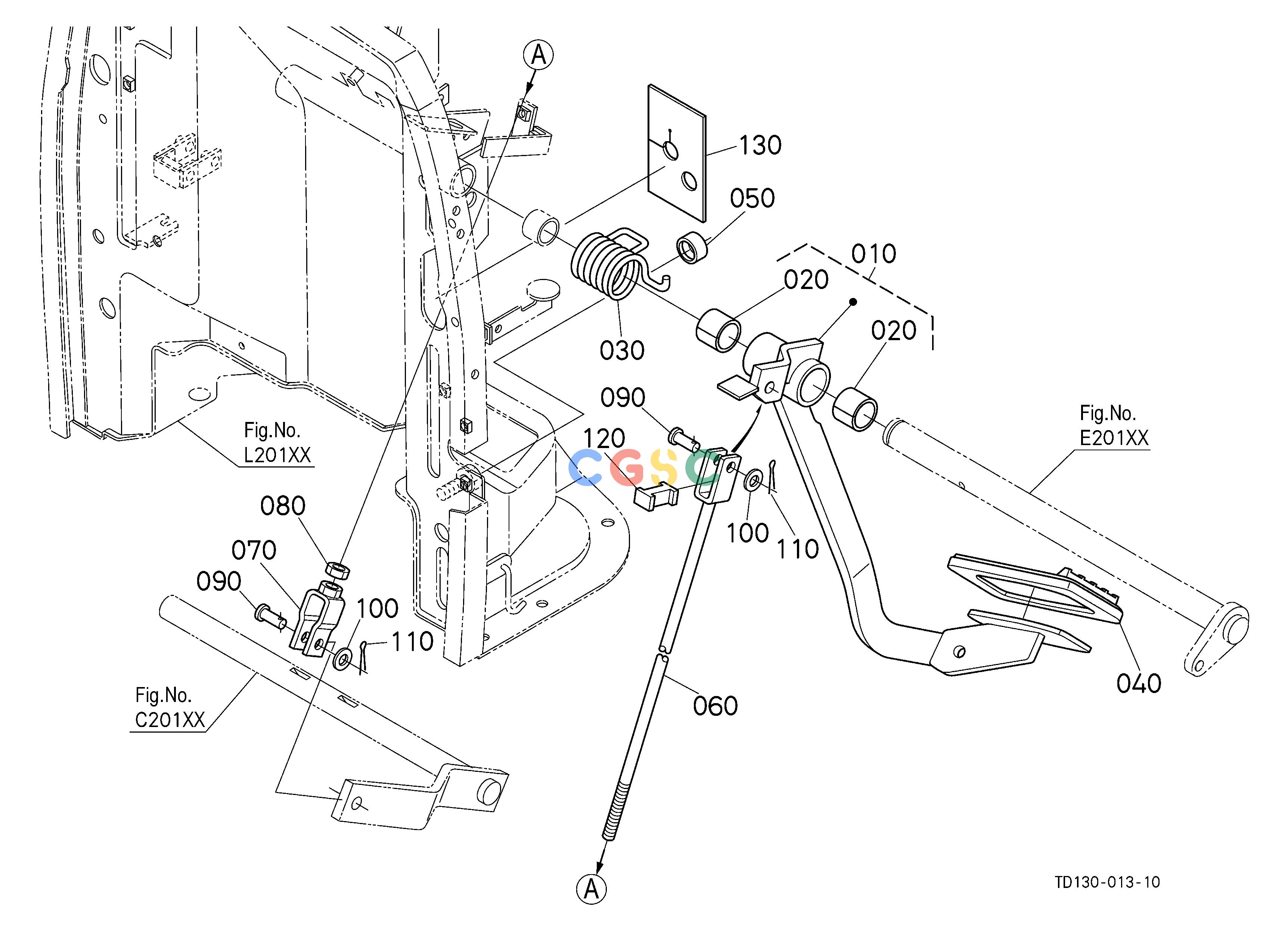 久保田零件查询C30102 CLUTCH PEDAL [HST TYPE] CLUTCH/TRANSMISSIONEPC Kubota online