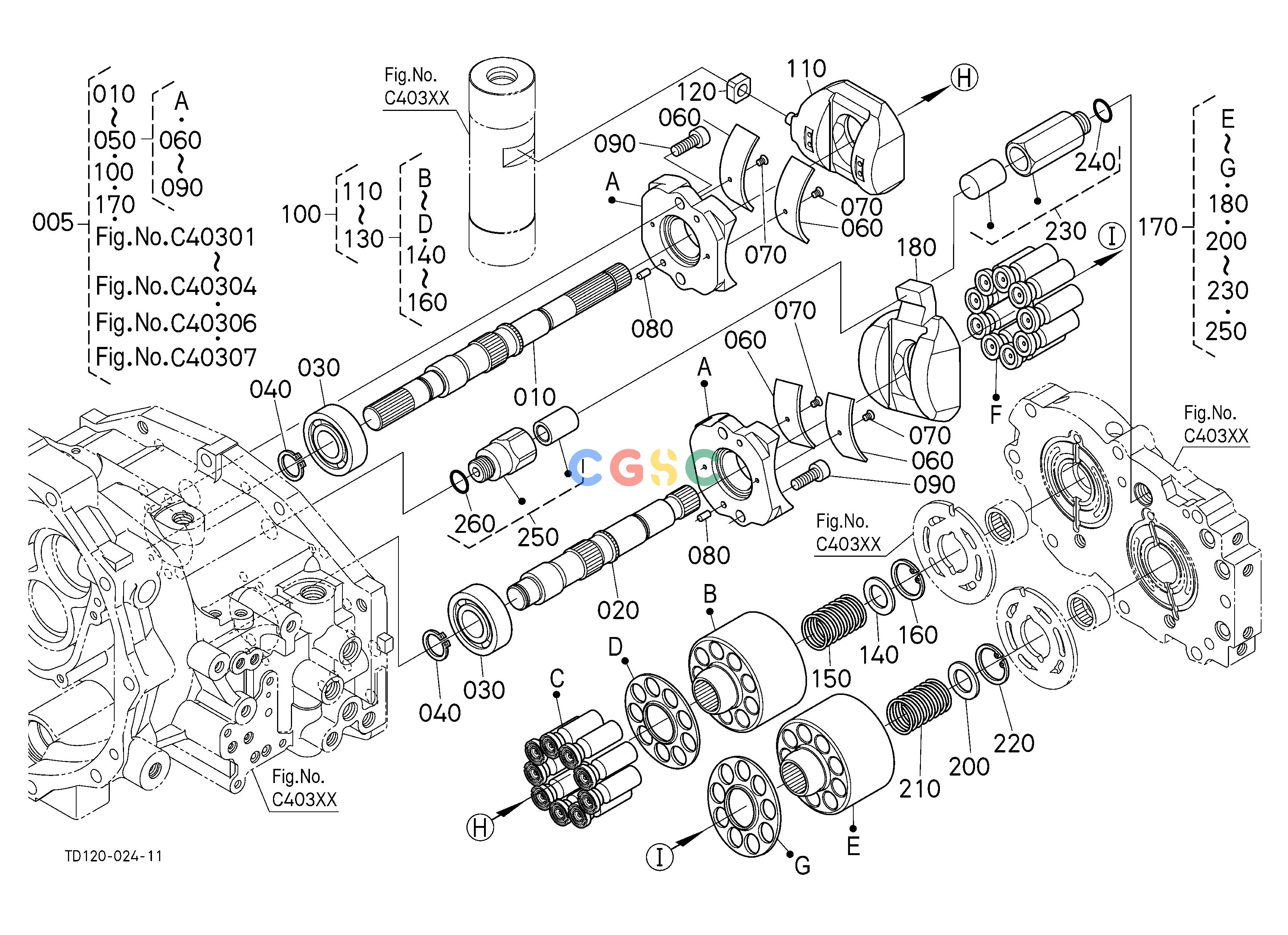 久保田零件查询C40305 HST (CYLINDER BLOCK) [COMPONENT PARTS] [HST TYPE] CLUTCH/TRANSMISSIONEPC Kubota online
