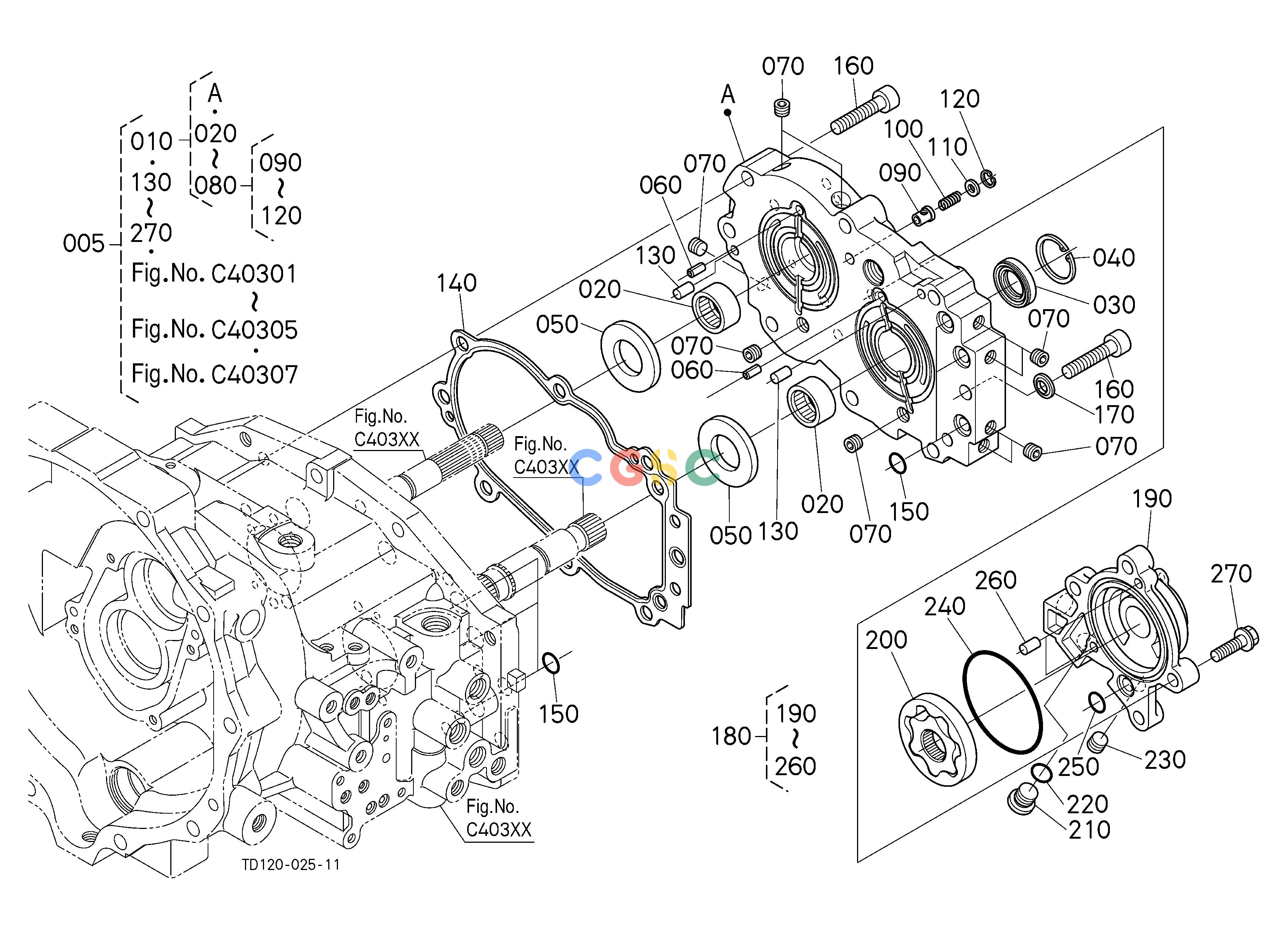 久保田零件查询C40306 HST (CHARGE PUMP) [COMPONENT PARTS] [HST TYPE] CLUTCH/TRANSMISSIONEPC Kubota online