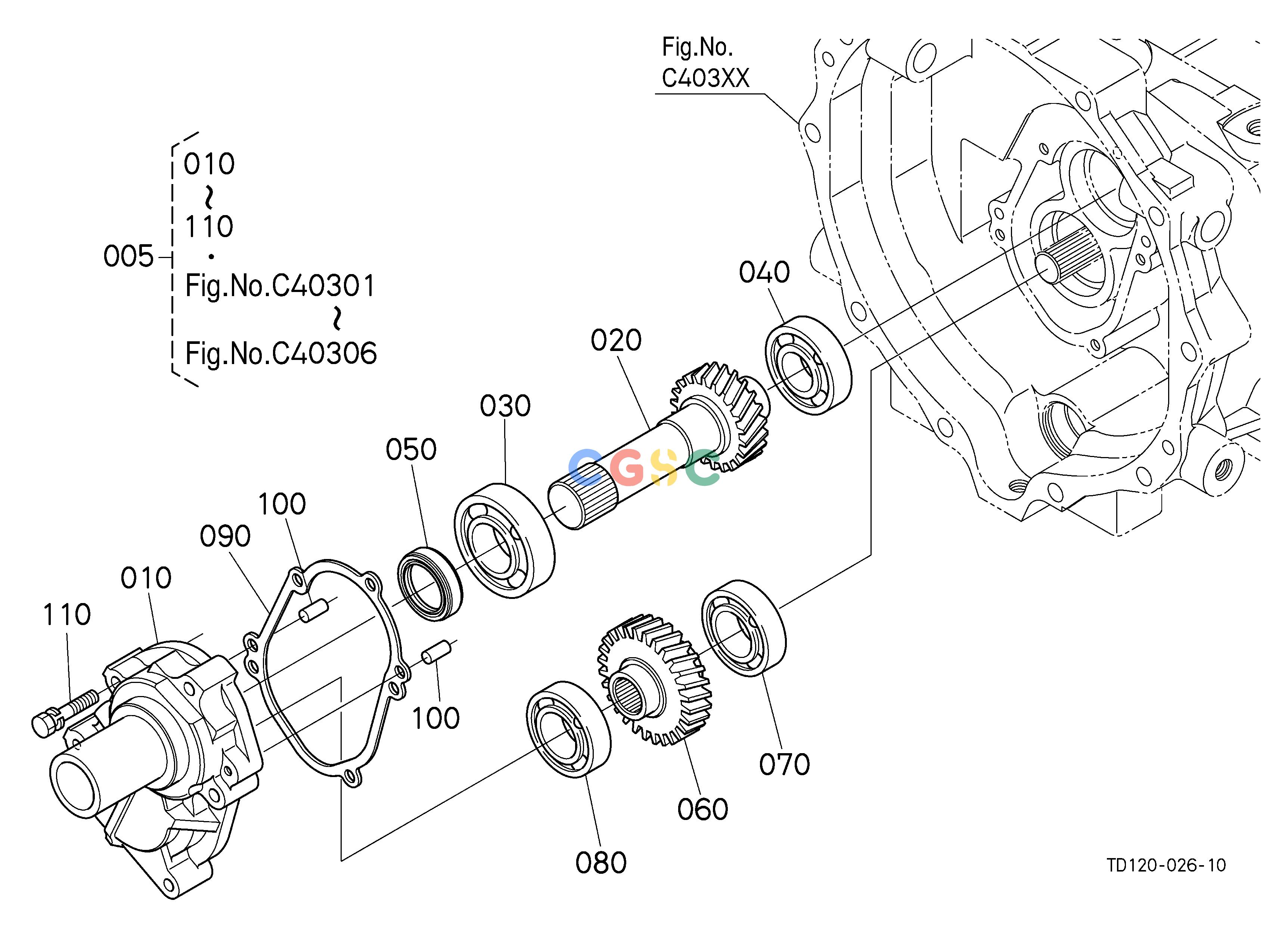 久保田零件查询C40307 HST (INPUT SHAFT) [COMPONENT PARTS] [HST TYPE] ## NOTE:ORDER BY REF.No.050 and 010 NEW PARTS. CLUTCH/TRANSMISSIONEPC Kubota online
