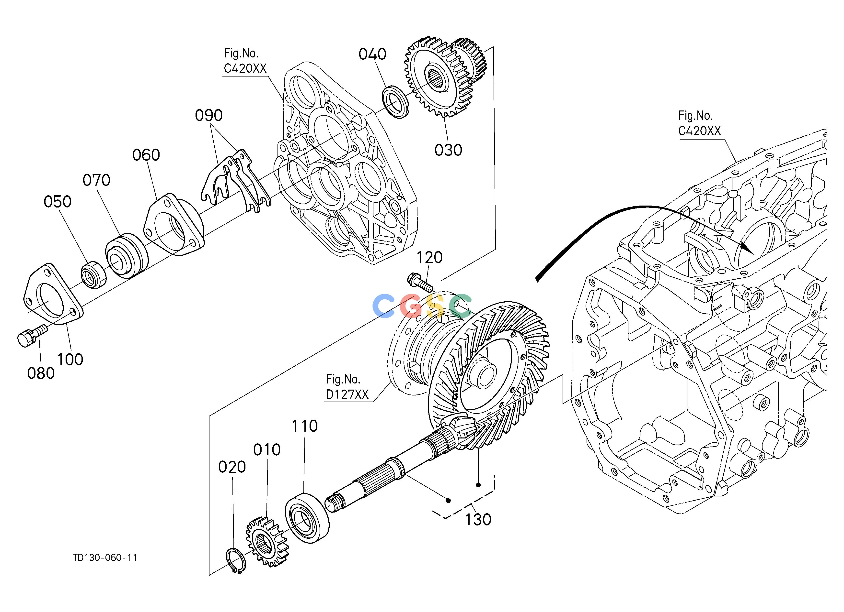 久保田零件查询D12501 SPIRAL BEVEL PINION [MANUAL T/M TYPE] CLUTCH/TRANSMISSIONEPC Kubota online