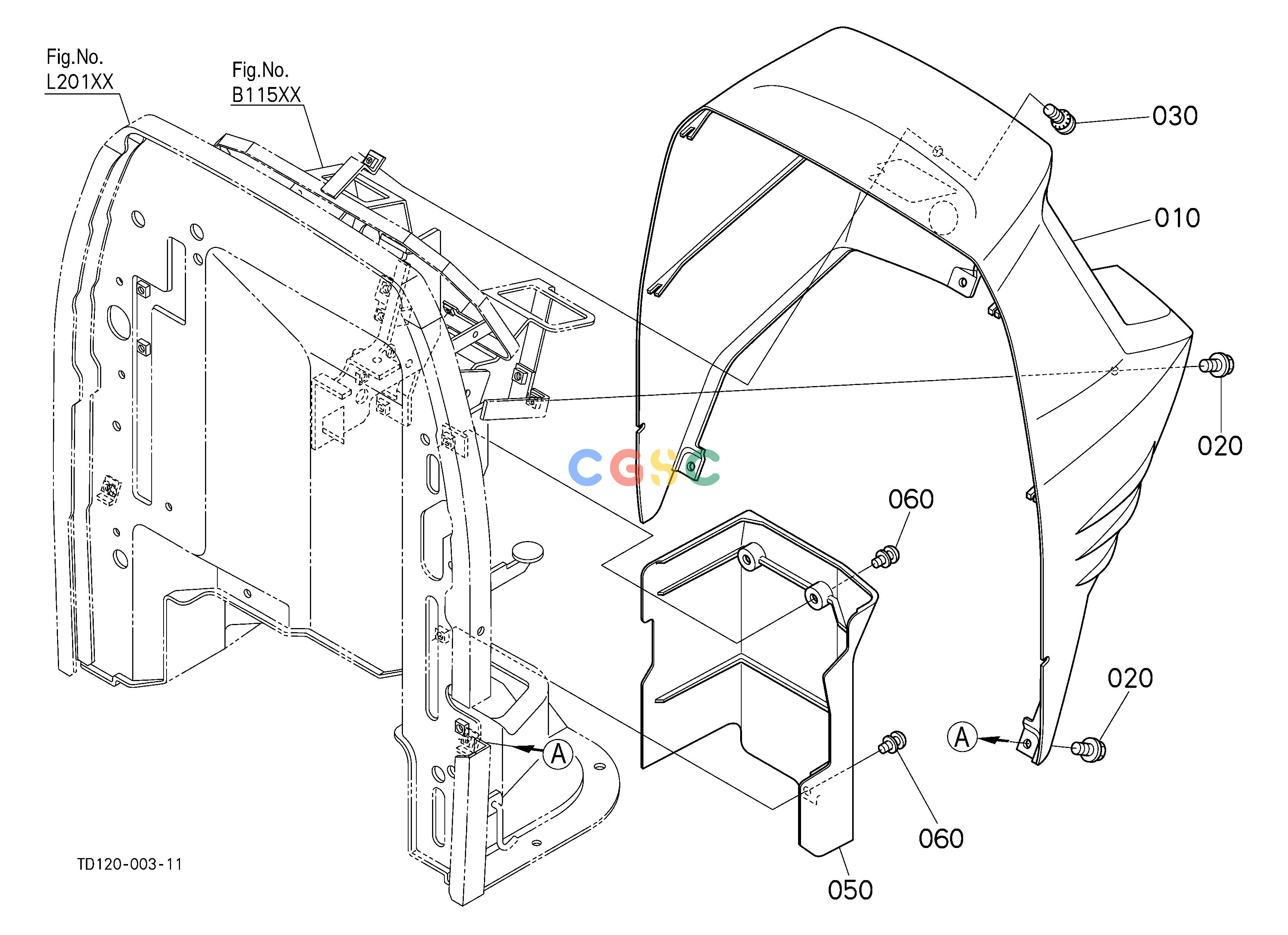 久保田零件查询L20301 PANEL COVER [EXCEPT HST TYPE] HOOD/BONNETEPC Kubota online