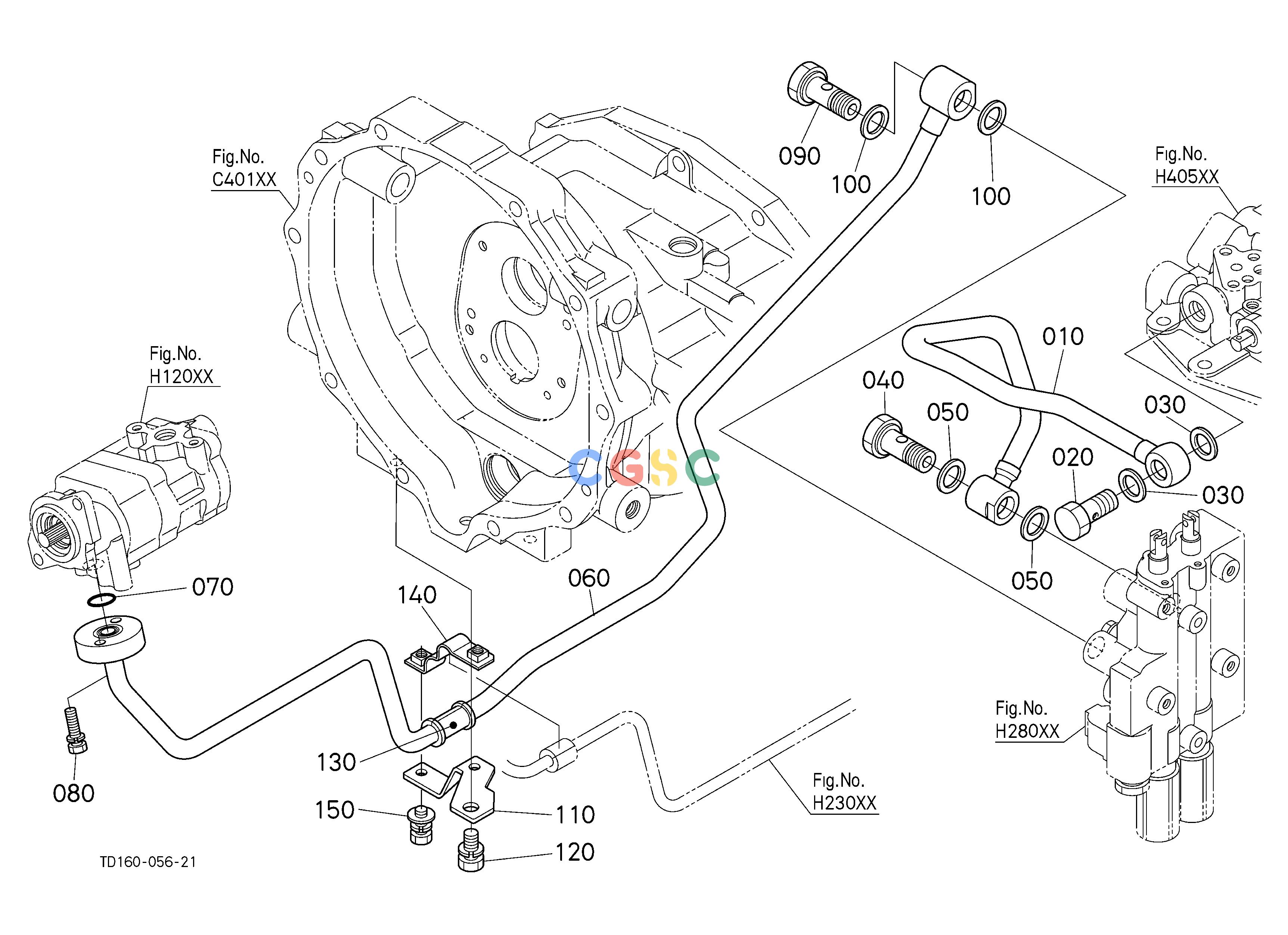 久保田零件查询H21003 HYDRAULIC OIL LINE (DELIVERY) [EXCEPT HST TYPE] HYDRAULIC SYSTEMEPC Kubota online