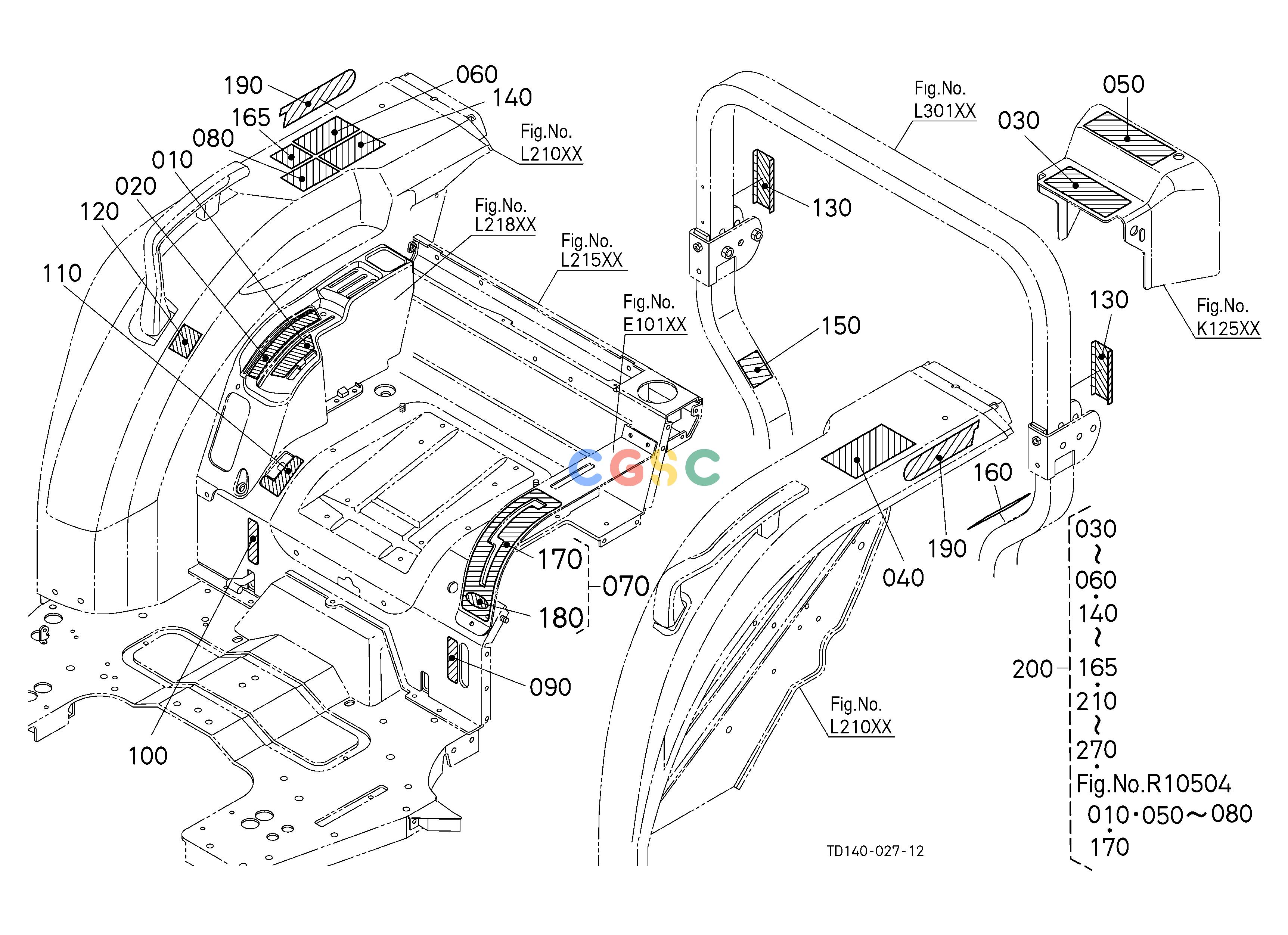 久保田零件查询R11504 LABEL 3 (REAR) [GST TYPE] LABELSEPC Kubota online