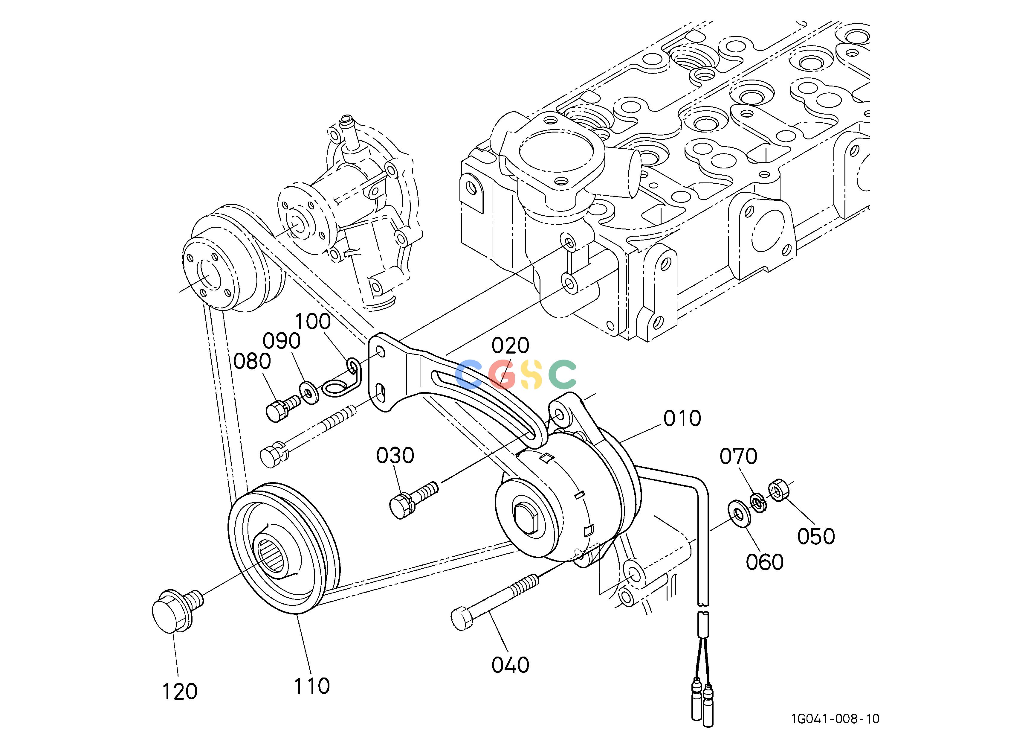 久保田零件查询040000 DYNAMO AND PULLEY ENGINEEPC Kubota online