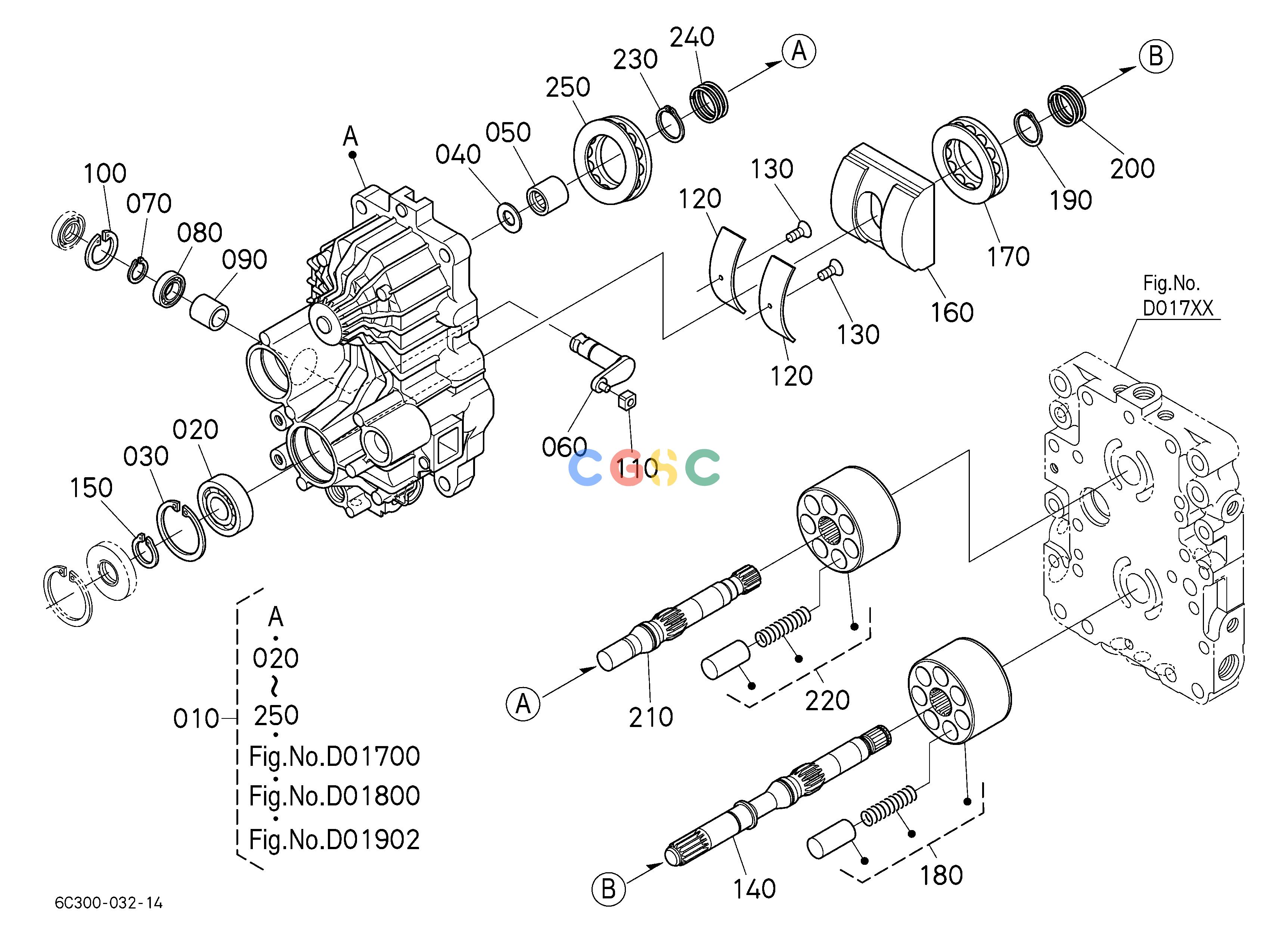 久保田零件查询D01600 HST 1 (CYLINDER) [COMPONENT PARTS] TRANSMISSIONEPC Kubota online