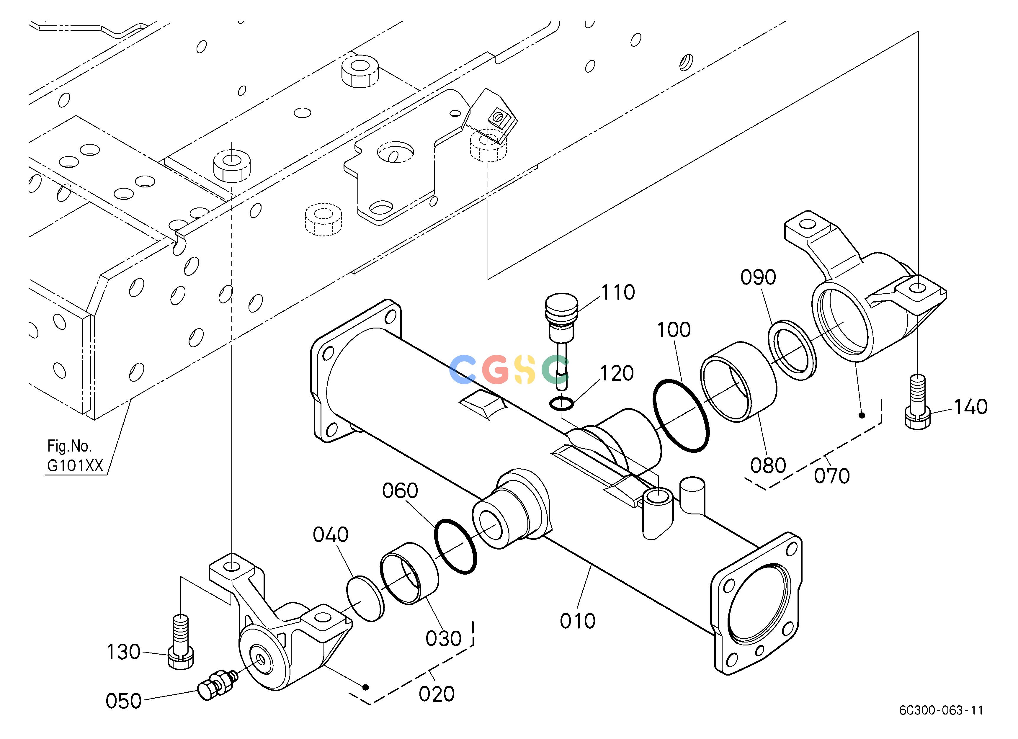 久保田零件查询G10501 FRONT AXLE CASE FRONT AXLEEPC Kubota online