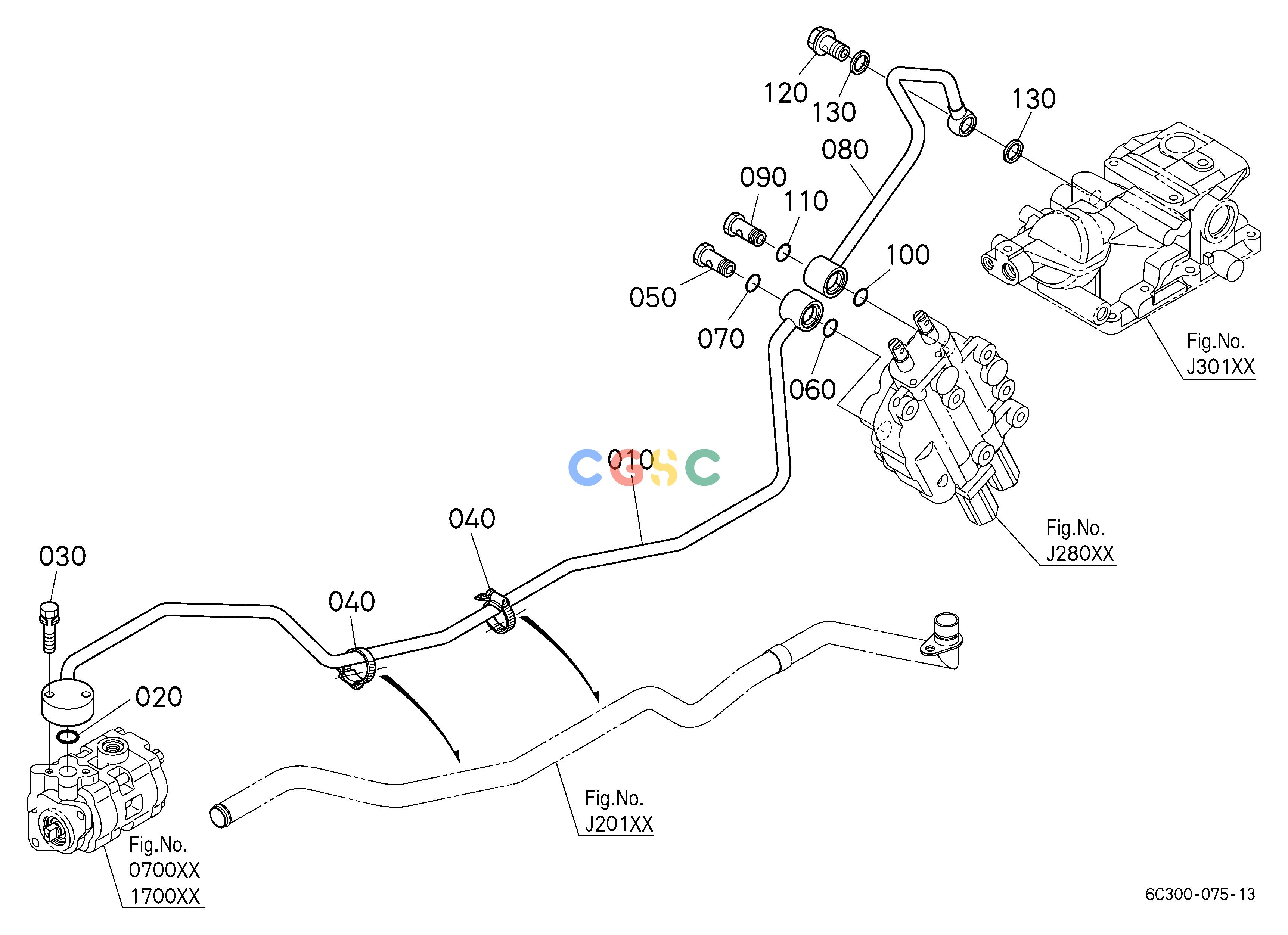 久保田零件查询J21002 HYDRAULIC OIL LINE (DELIVERY) ## S.No.>=53962 S.No.;>=53962 HYDRAULIC SYSTEMEPC Kubota online