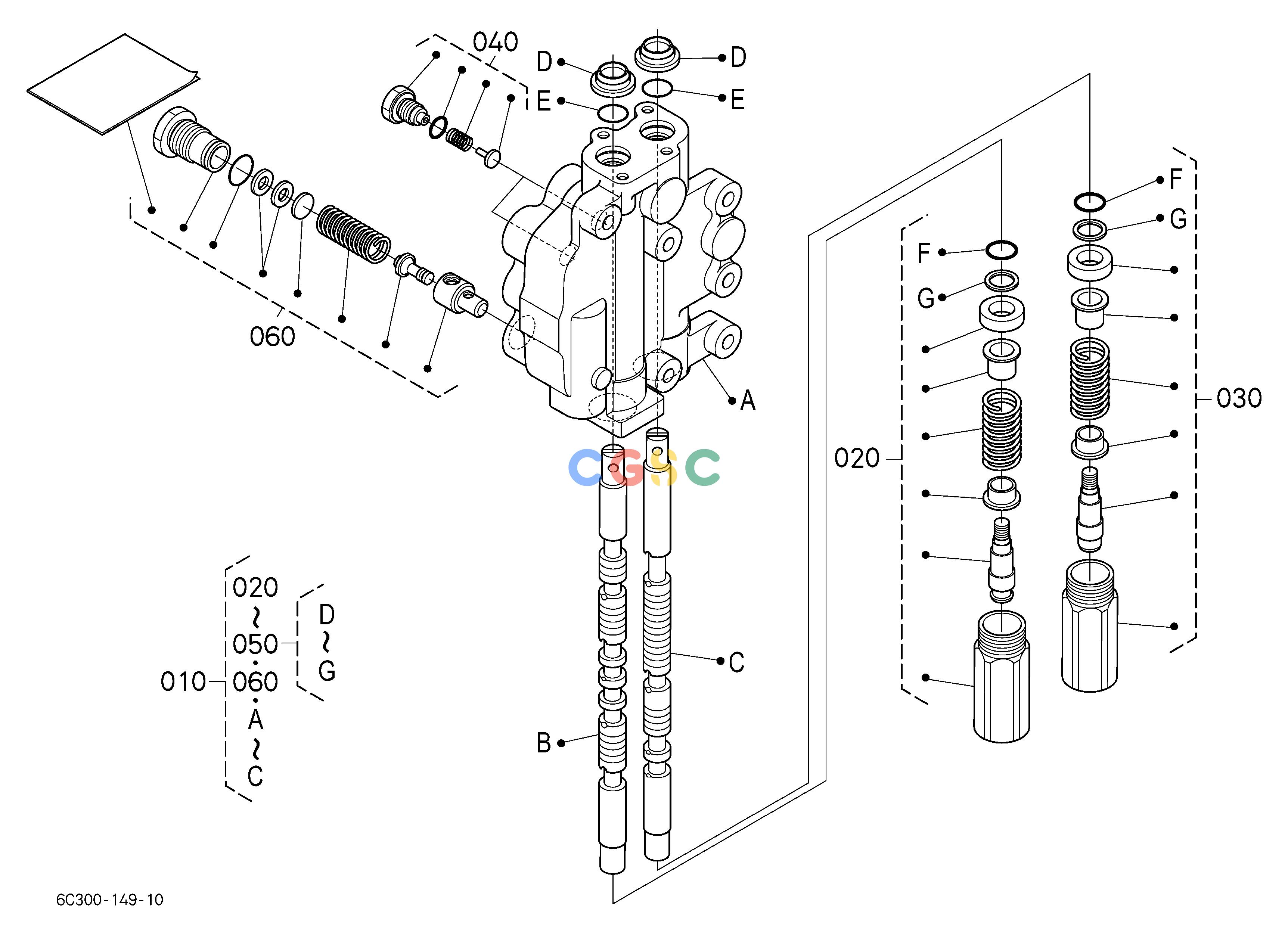 久保田零件查询J28100 LOADER VALVE [COMPONENT PARTS] HYDRAULIC SYSTEMEPC Kubota online