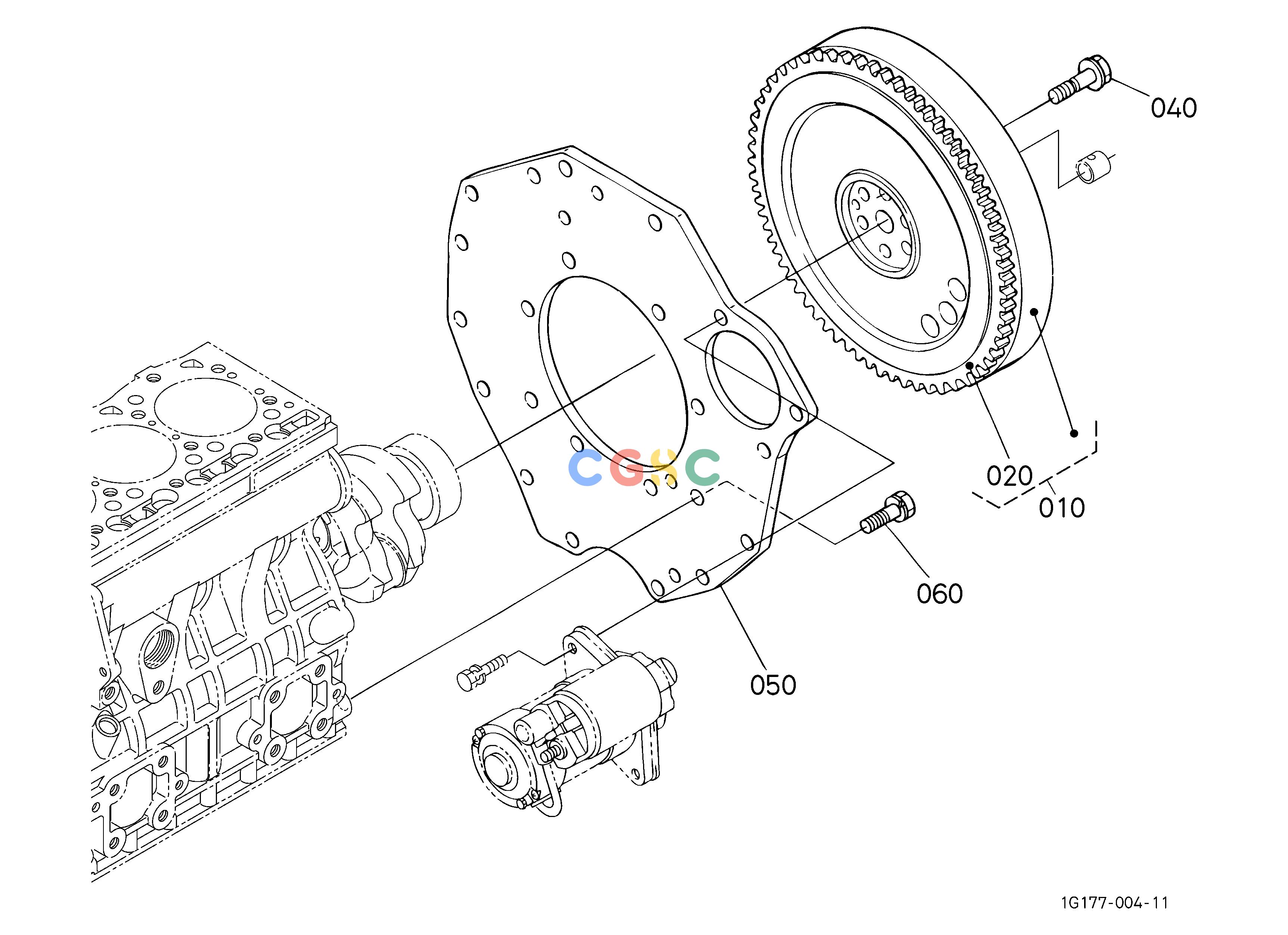 久保田零件查询110300 FLYWHEEL ENGINEEPC Kubota online