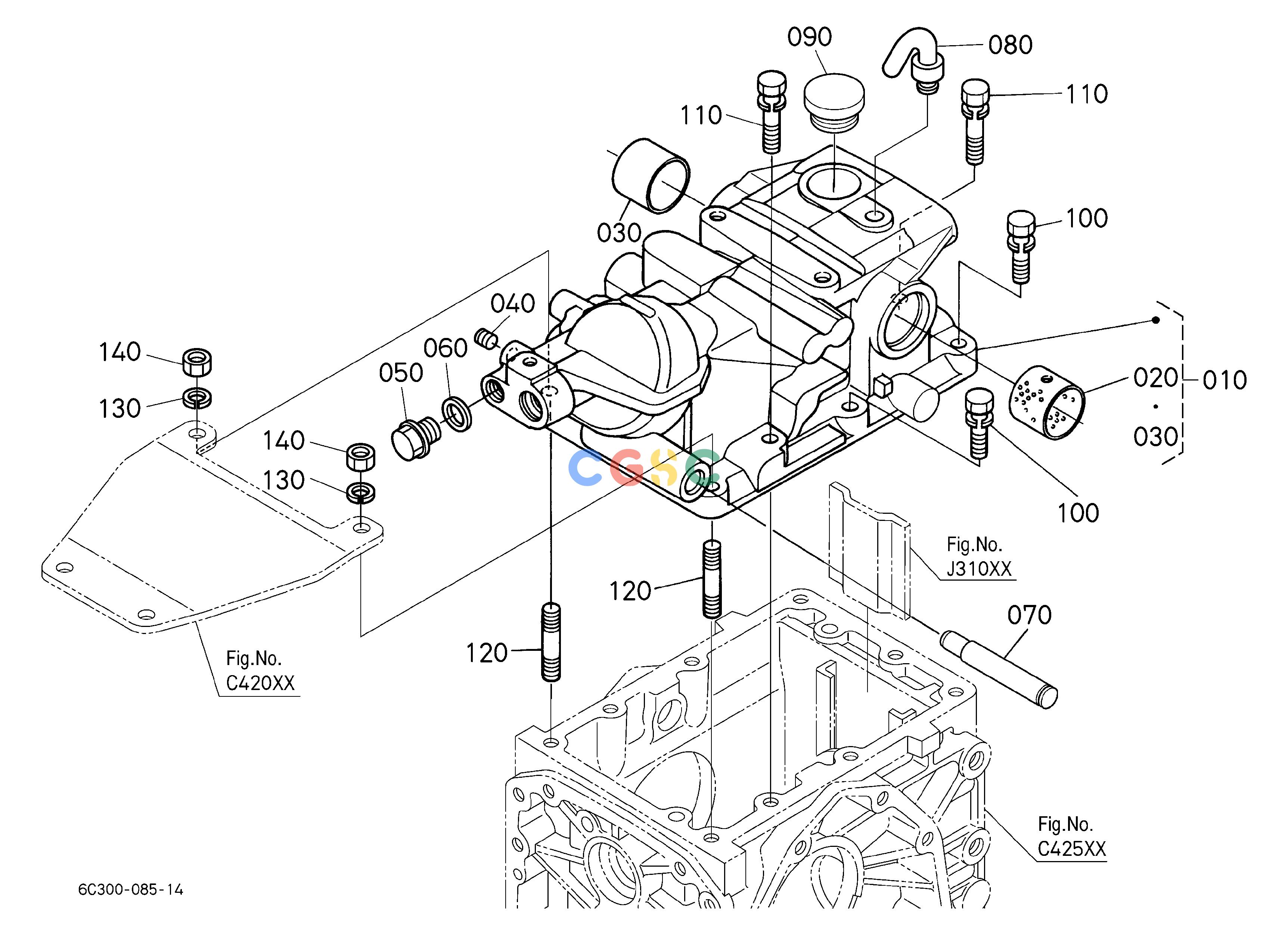 久保田零件查询J30100 HYDRAULIC CYLINDER HYDRAULIC SYSTEMEPC Kubota online