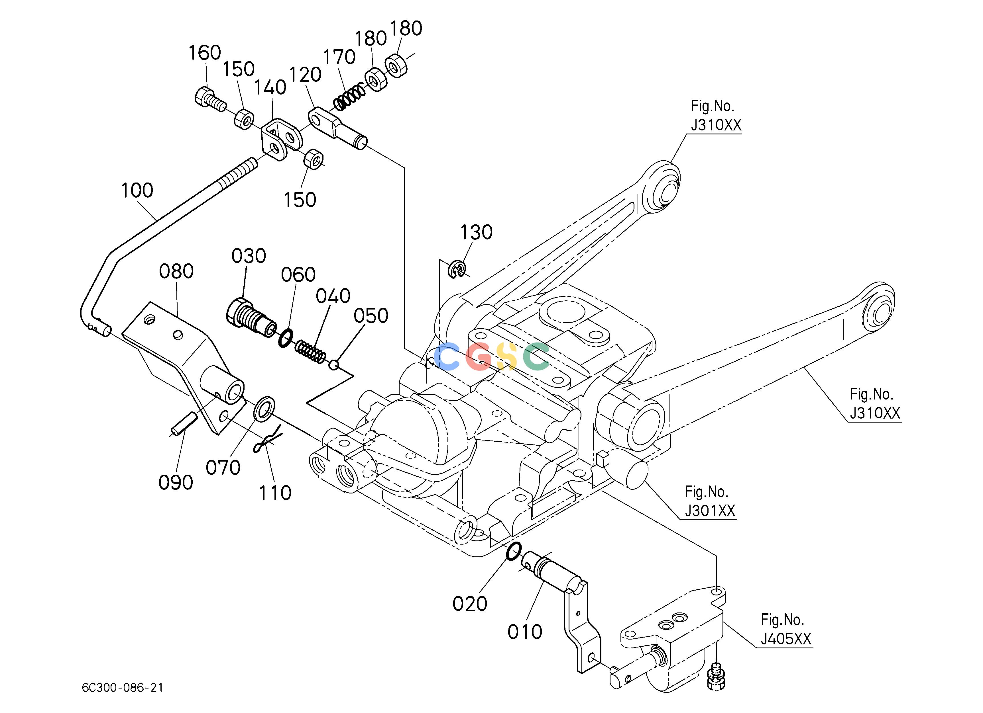 久保田零件查询J33000 FEED BACK LEVER HYDRAULIC SYSTEMEPC Kubota online