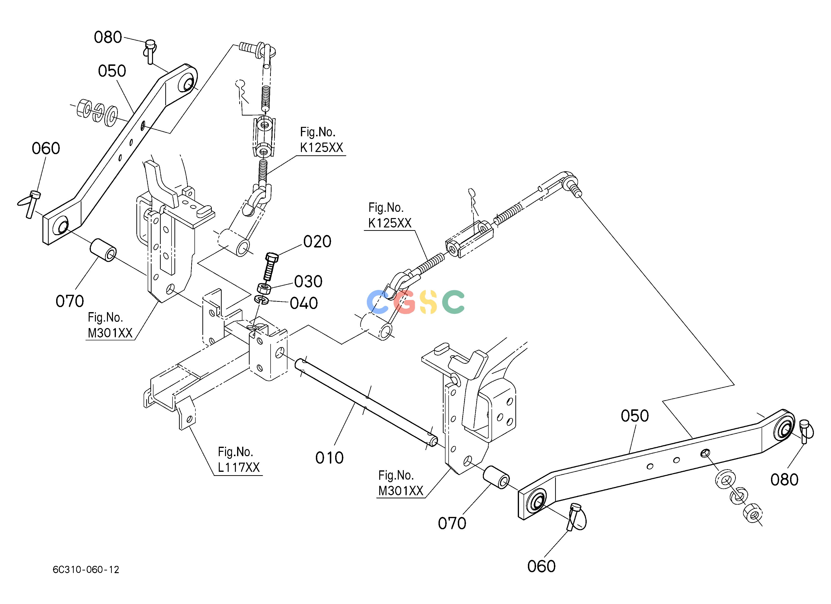 久保田零件查询K11500 LOWER LINK TOP LINK/TOP LINK BRACKET/PTO PROTECTOREPC Kubota online