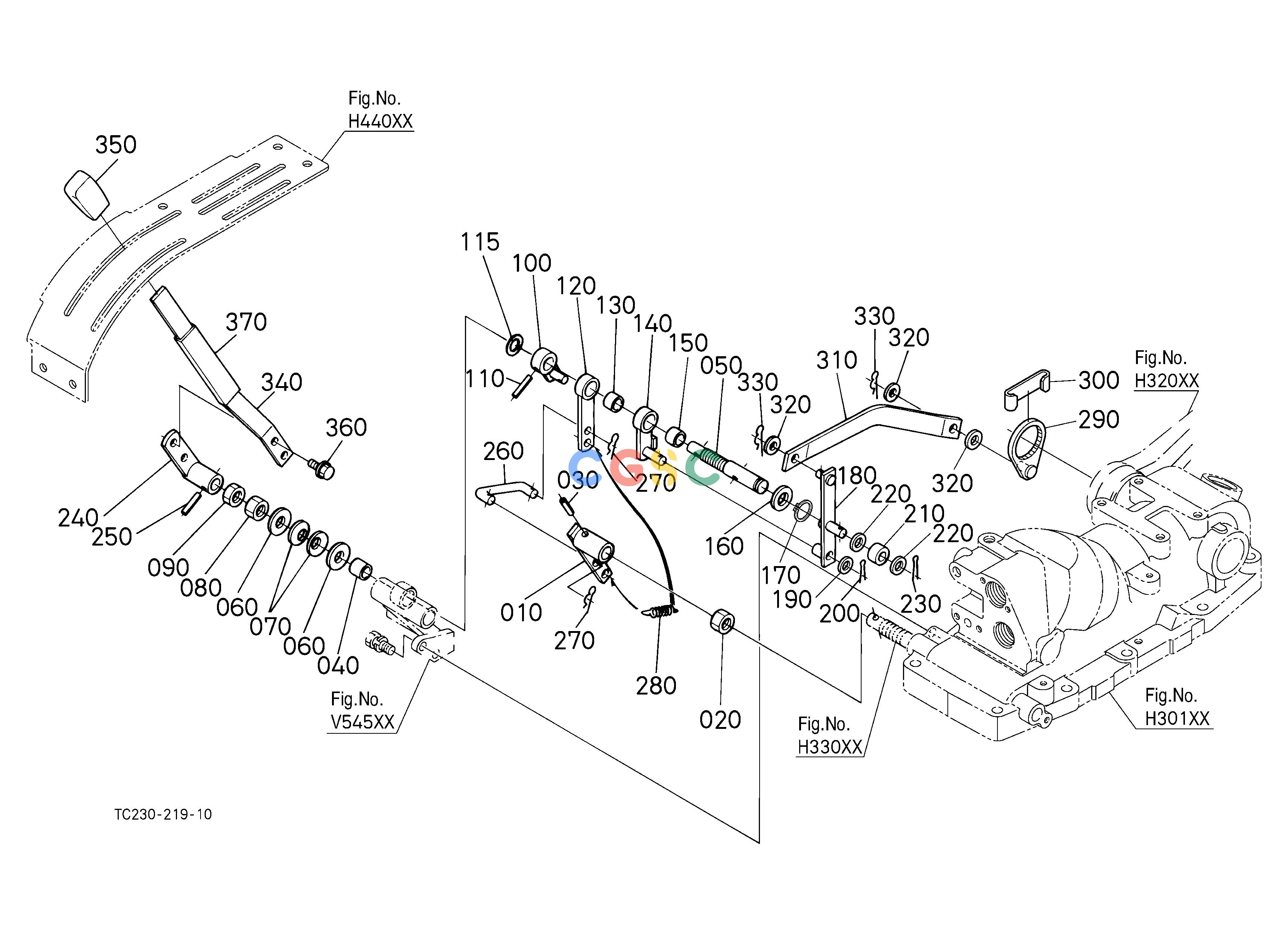 久保田零件查询V54000 POSITION CONTROL LEVER (WITH DRAFT) (W/G No.L8311A) [OPTION] OPTIONEPC Kubota online