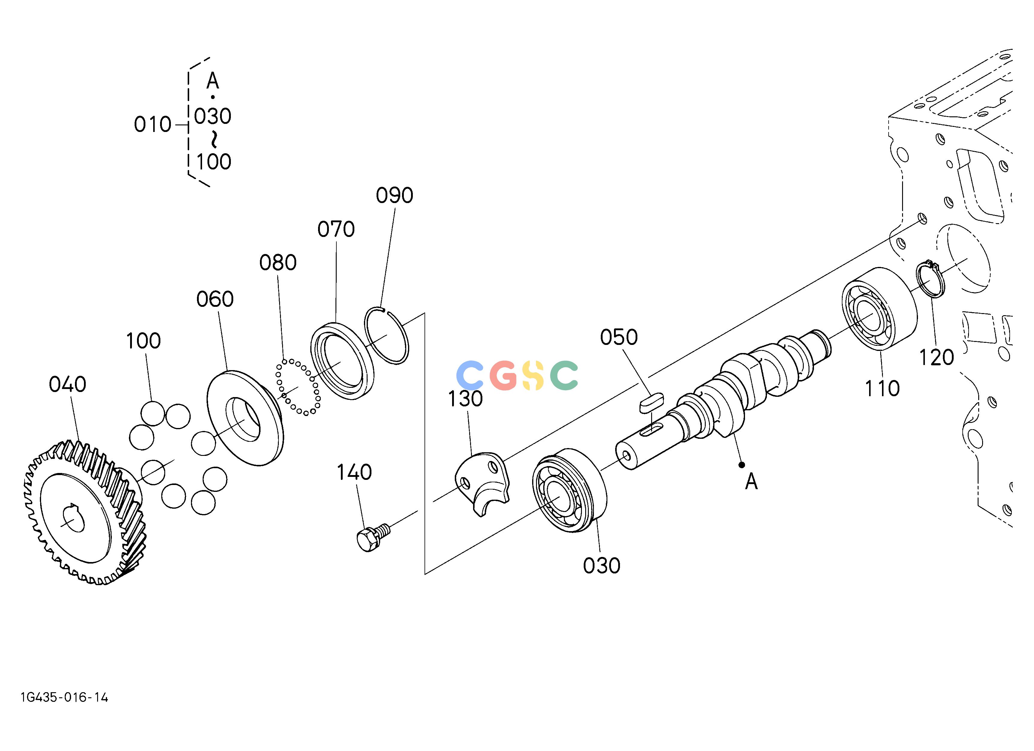 久保田零件查询010500 FUEL CAMSHAFT ENGINEEPC Kubota online
