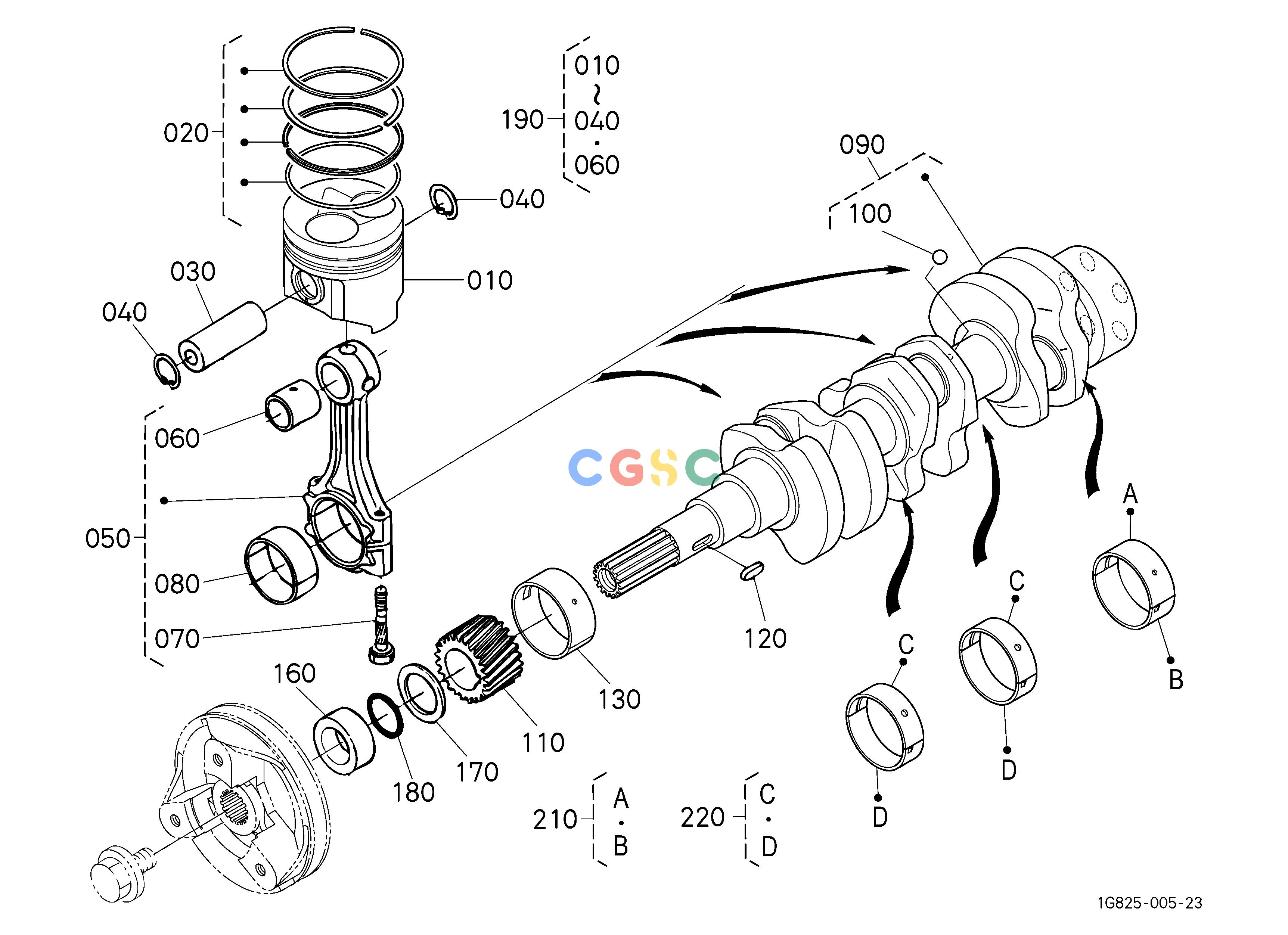 久保田零件查询110202 PISTON AND CRANKSHAFT ## S.No.>=BE0001 S.No.;>=BE0001 ENGINEEPC Kubota online