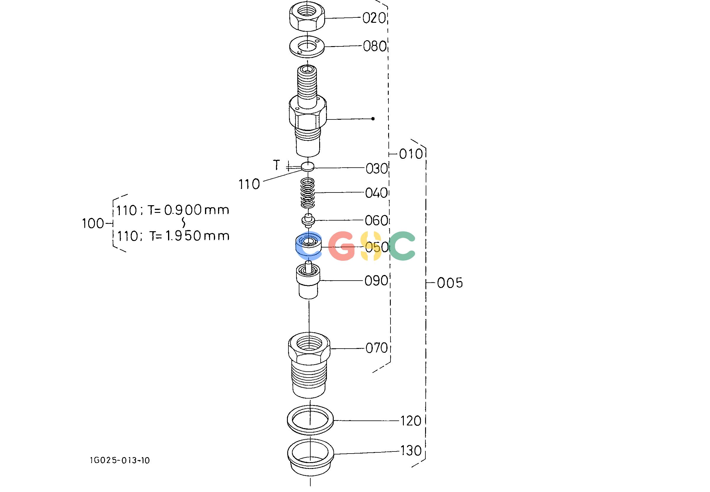 久保田零件查询120701 NOZZLE HOLDER [COMPONENT PARTS] ## S.No.<=9G3338 NOTE:ORDER BY Fig.No.120702 REF.No.010,110. ENGINEEPC Kubota online