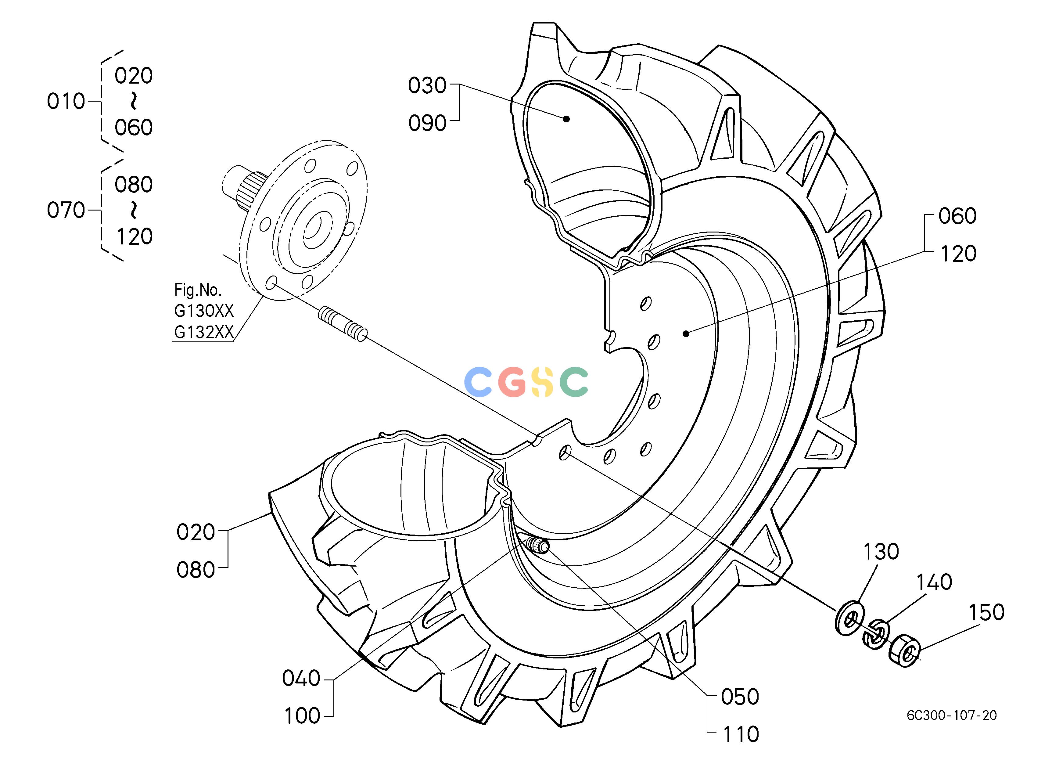 久保田零件查询R10102 FRONT WHEEL (7-12) FRONT TIREEPC Kubota online