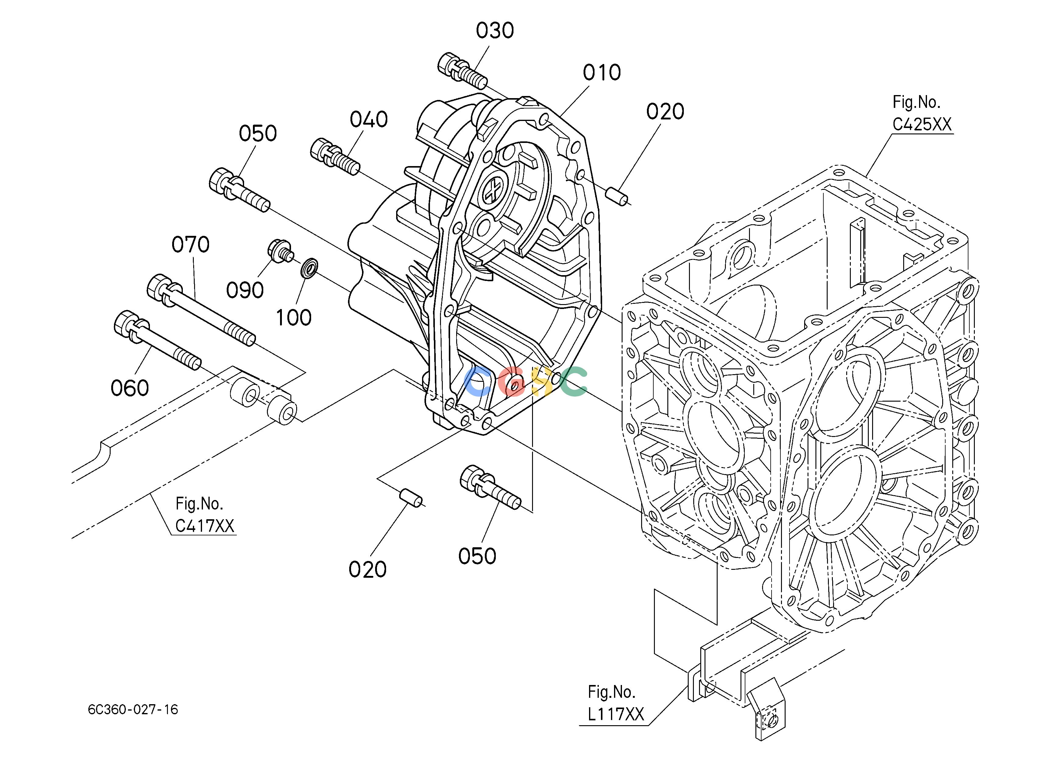 久保田零件查询C42902 REAR AXLE CASE RH ## NOTE:ORDER BY REF.No.010,090,100 NEW PARTS. TRANSMISSIONEPC Kubota online