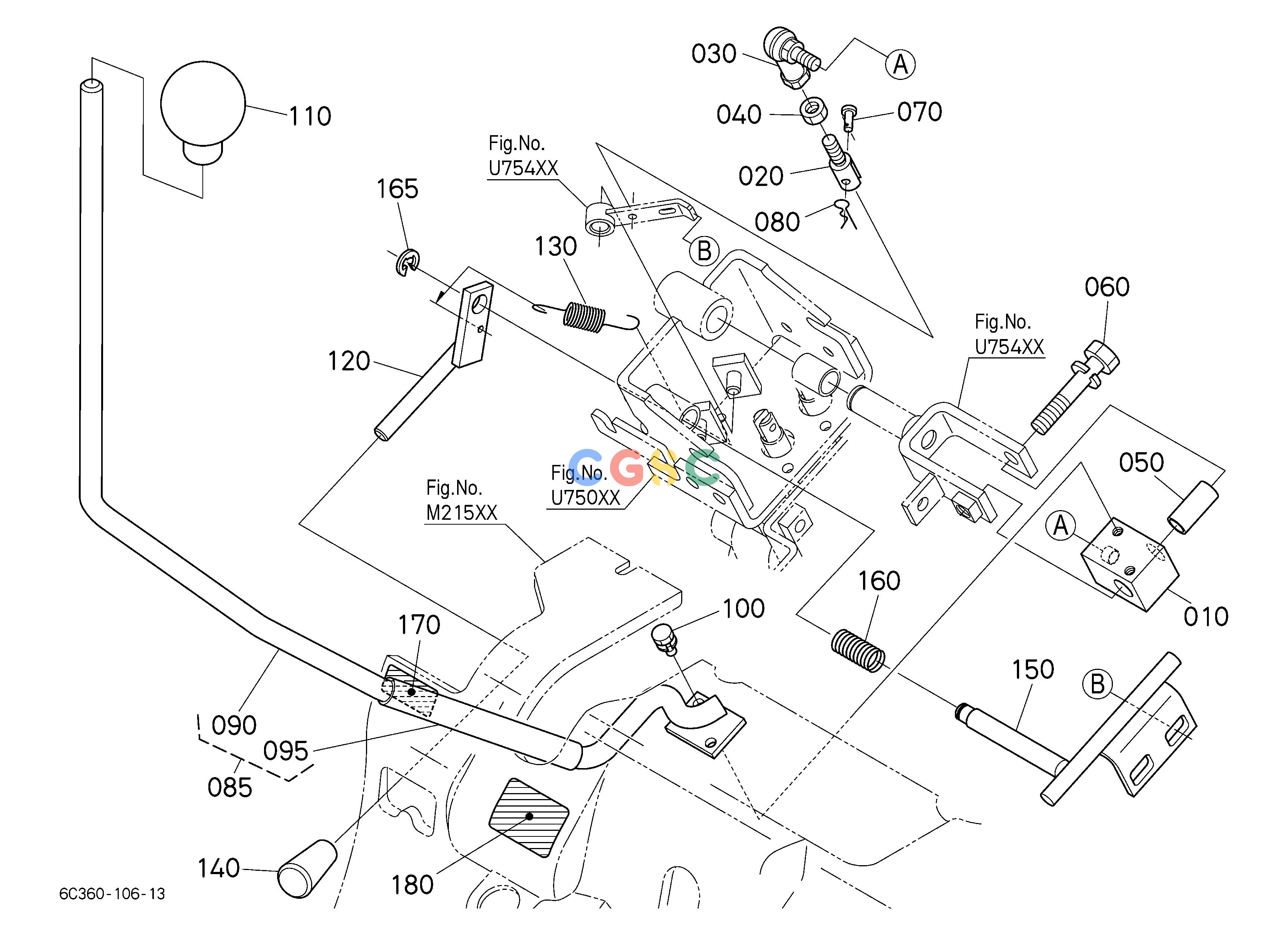 久保田零件查询U75300 LOADER VALVE KIT 2 (LEVER) [OPTION] OPTIONEPC Kubota online