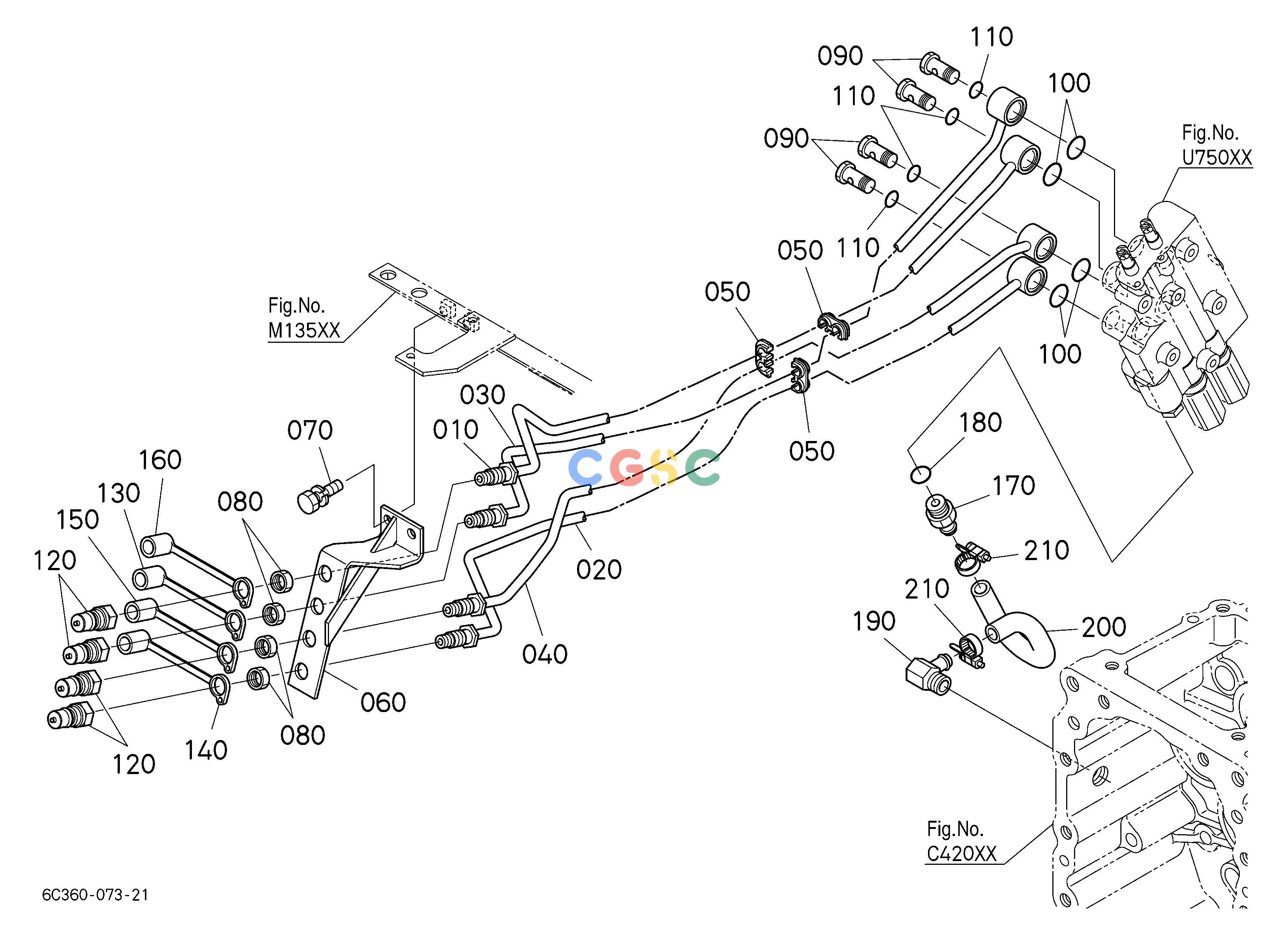 久保田零件查询U75601 LOADER VALVE KIT 5 (HYDRAULIC OIL LINE) [OPTION] ## S.No.<=53672 [NOTE:ORDER BY Fig.No.U75602 REF.No.120 NEW PART.] OPTIONEPC Kubota online