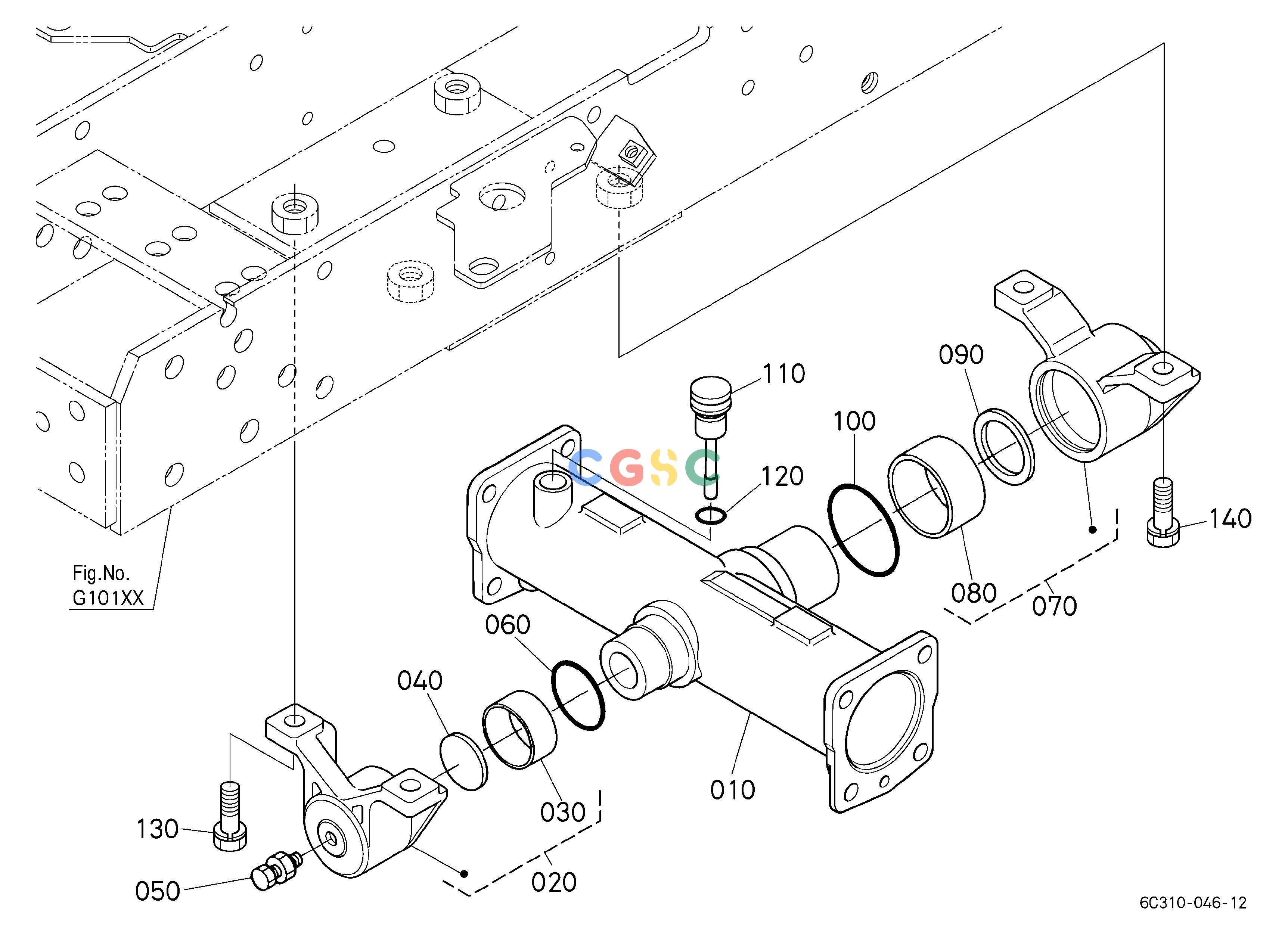 久保田零件查询G10502 FRONT AXLE CASE ## S.No.>=30872 S.No.;>=30872 FRONT AXLEEPC Kubota online