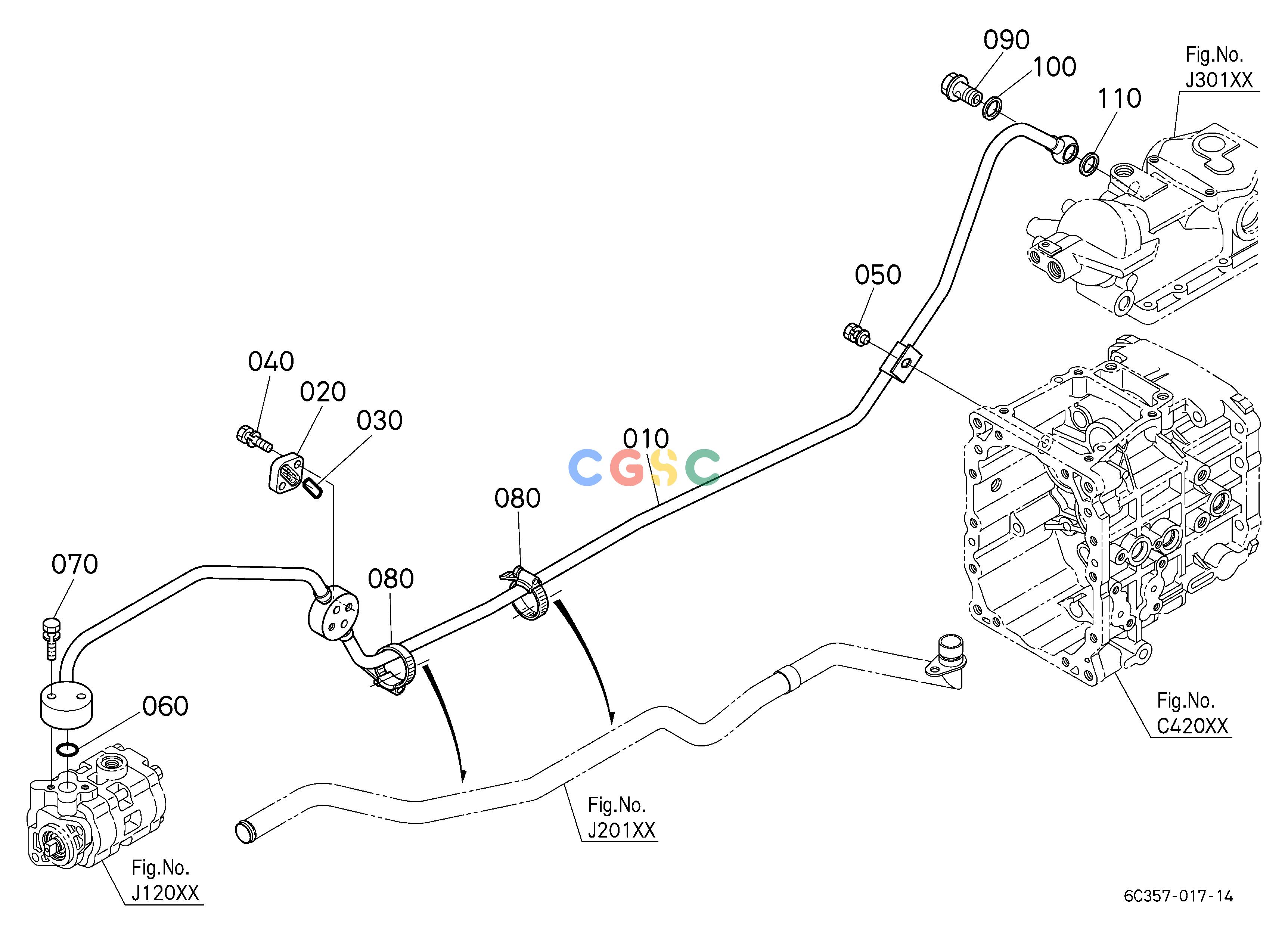 久保田零件查询J21000 HYDRAULIC OIL LINE(DELIVERY) HYDRAULIC SYSTEMEPC Kubota online
