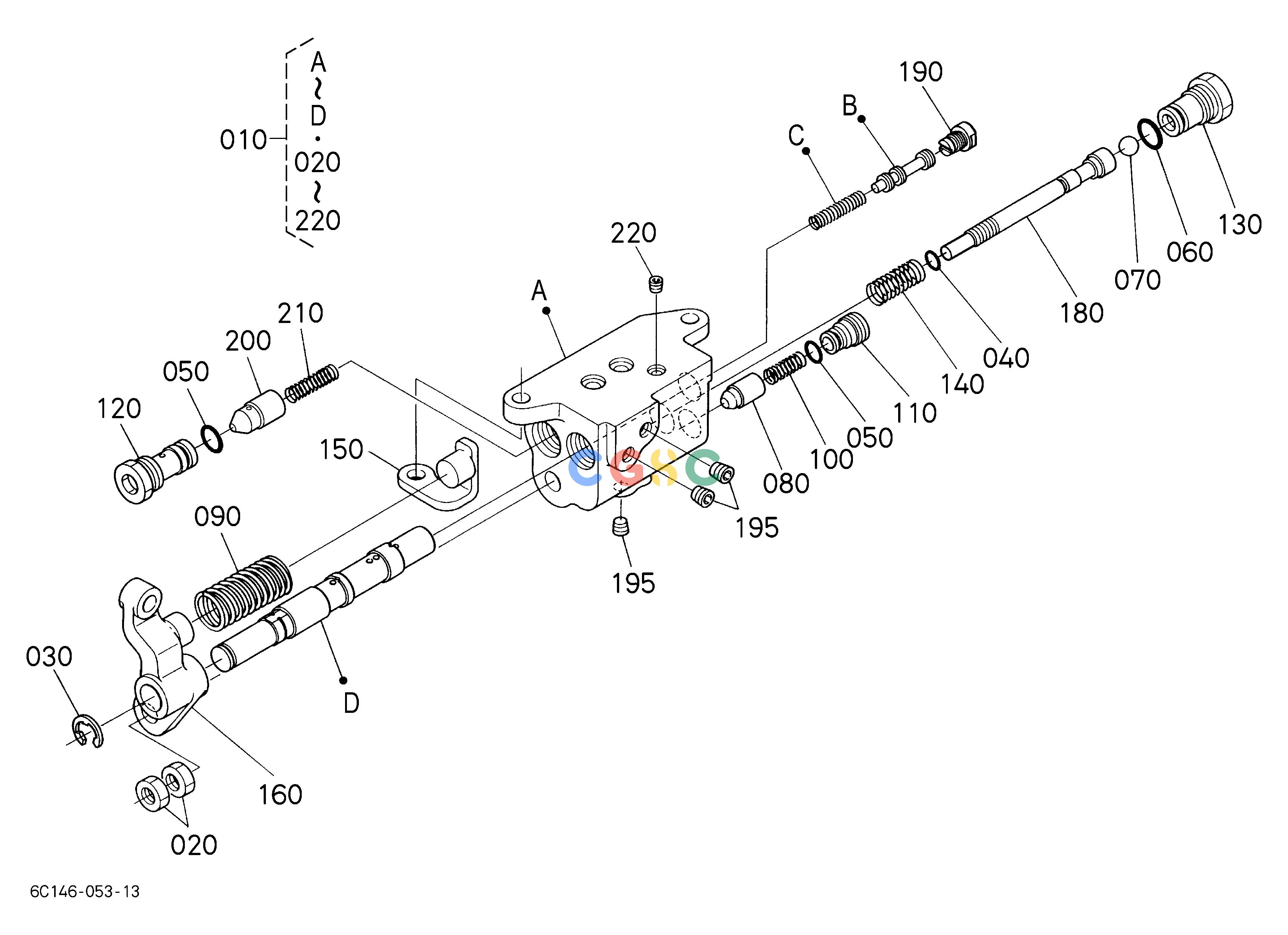 久保田零件查询J41000 CONTROL VALVE [COMPONENT PARTS] HYDRAULIC SYSTEMEPC Kubota online