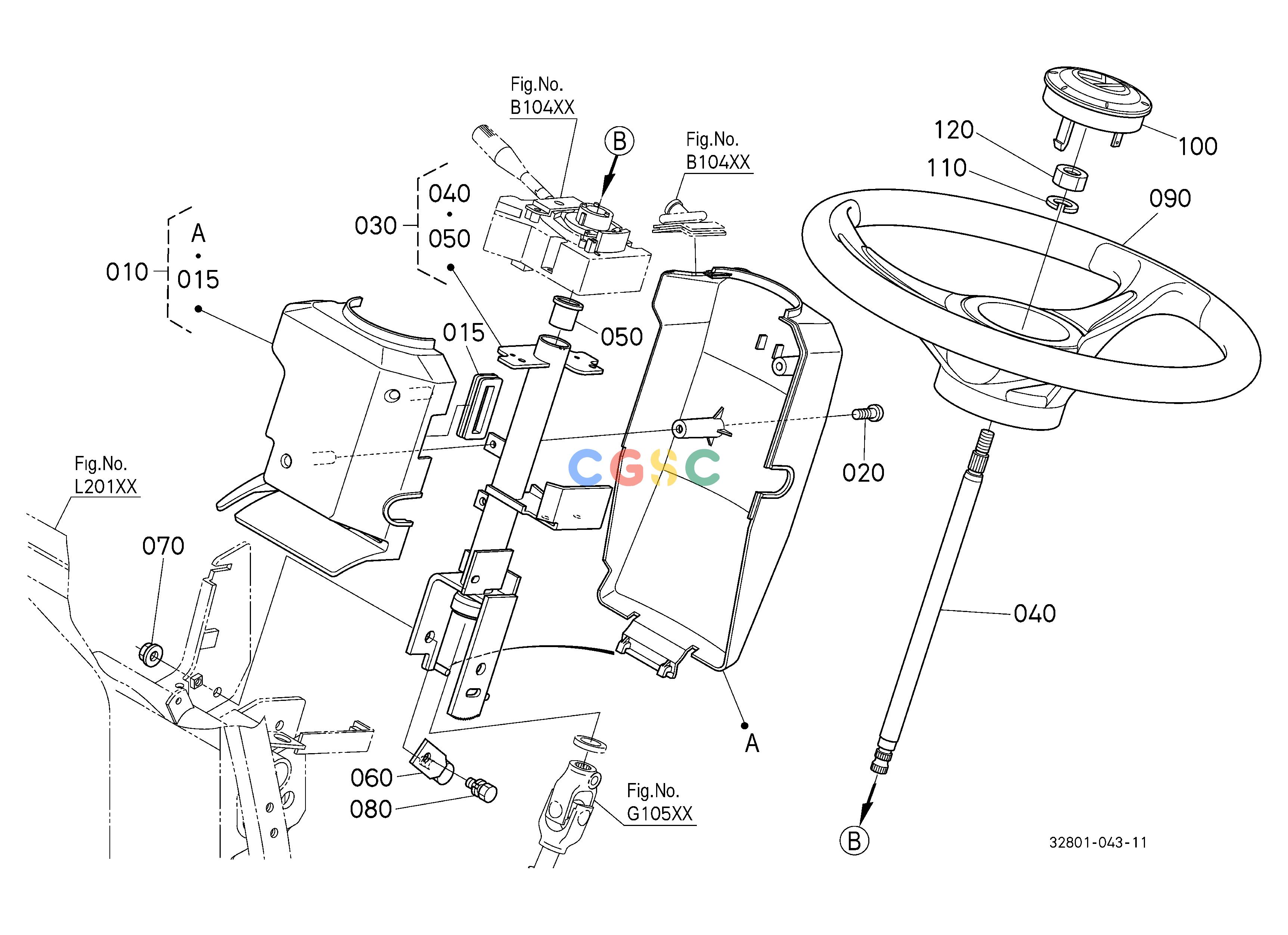 久保田零件查询G10100 STEERING HANDLE ## NOTE:ORDER BY REF.No.010 and 020 NEW PARTS. STEERINGEPC Kubota online
