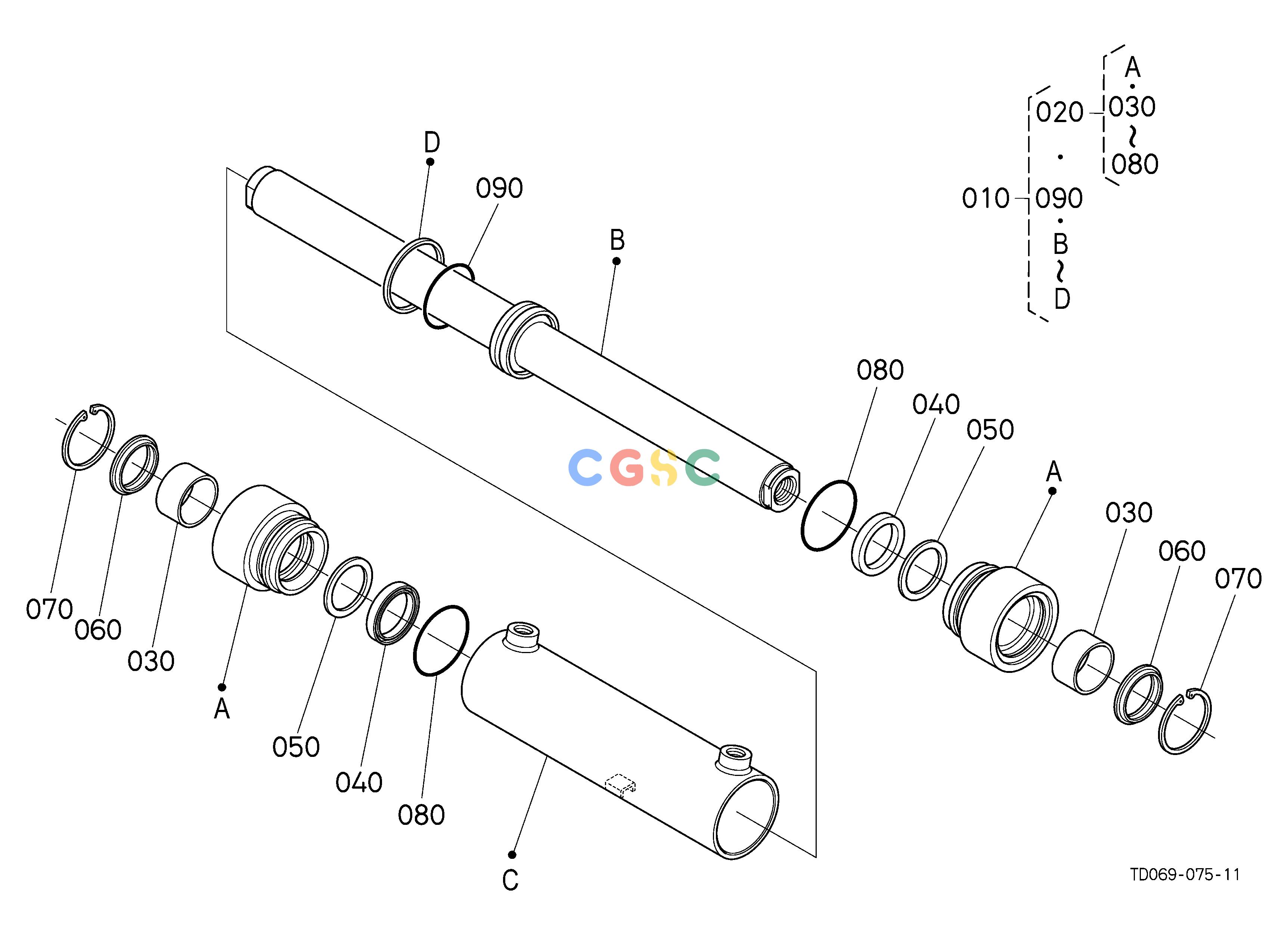 久保田零件查询G18501 STEERING CYLINDER [COMPONENT PARTS] [NEW] ## S.No.>=50613 S.No.;>=50613 STEERINGEPC Kubota online
